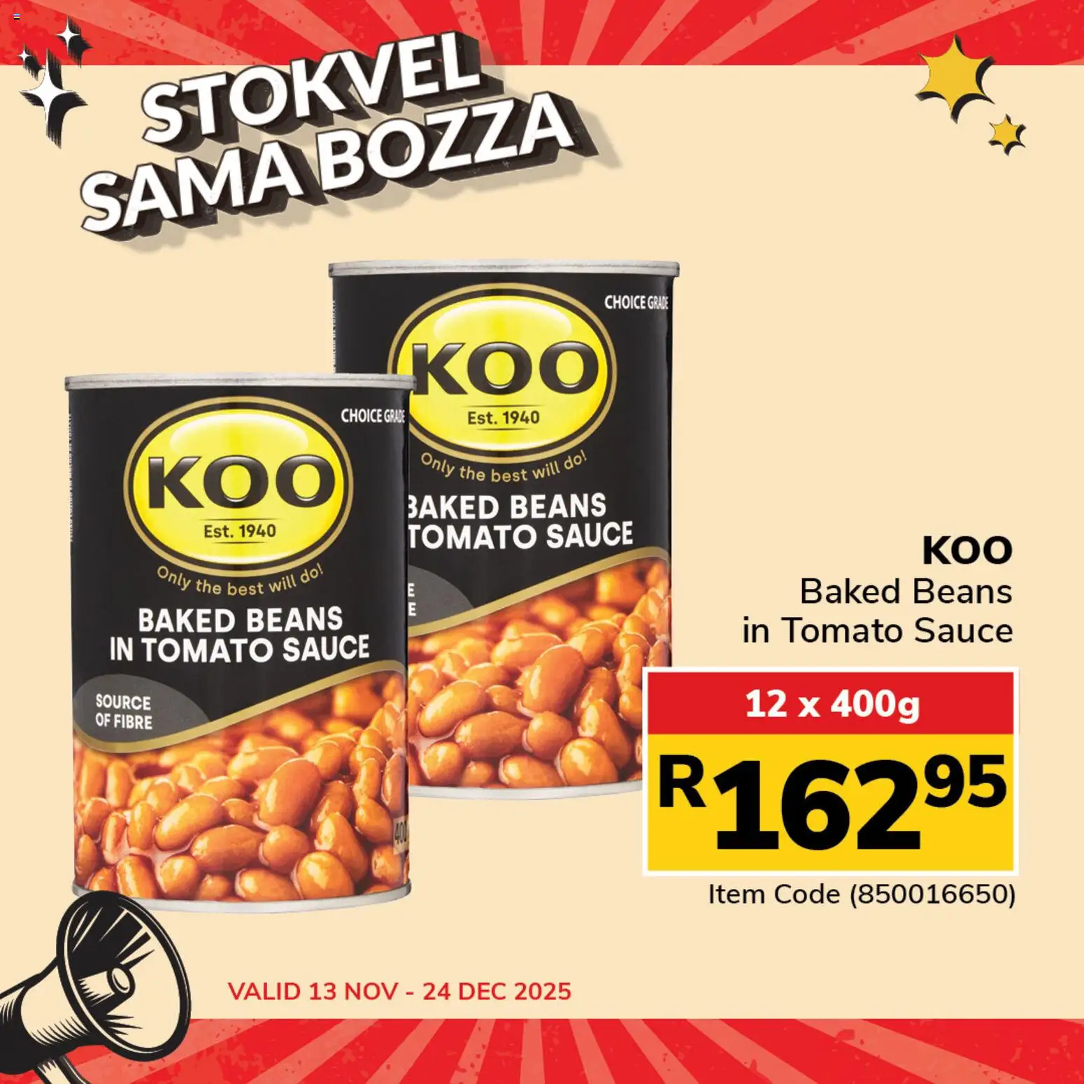 New Jumbo catalogue – valid from 13.11.2025 | Page: 4 | Products: Beans, Baked beans, Tomato sauce, Sauce New Jumbo catalogue – valid from 13.11.2025 | Page: 4 | Products: Beans, Baked beans, Tomato sauce, Sauce