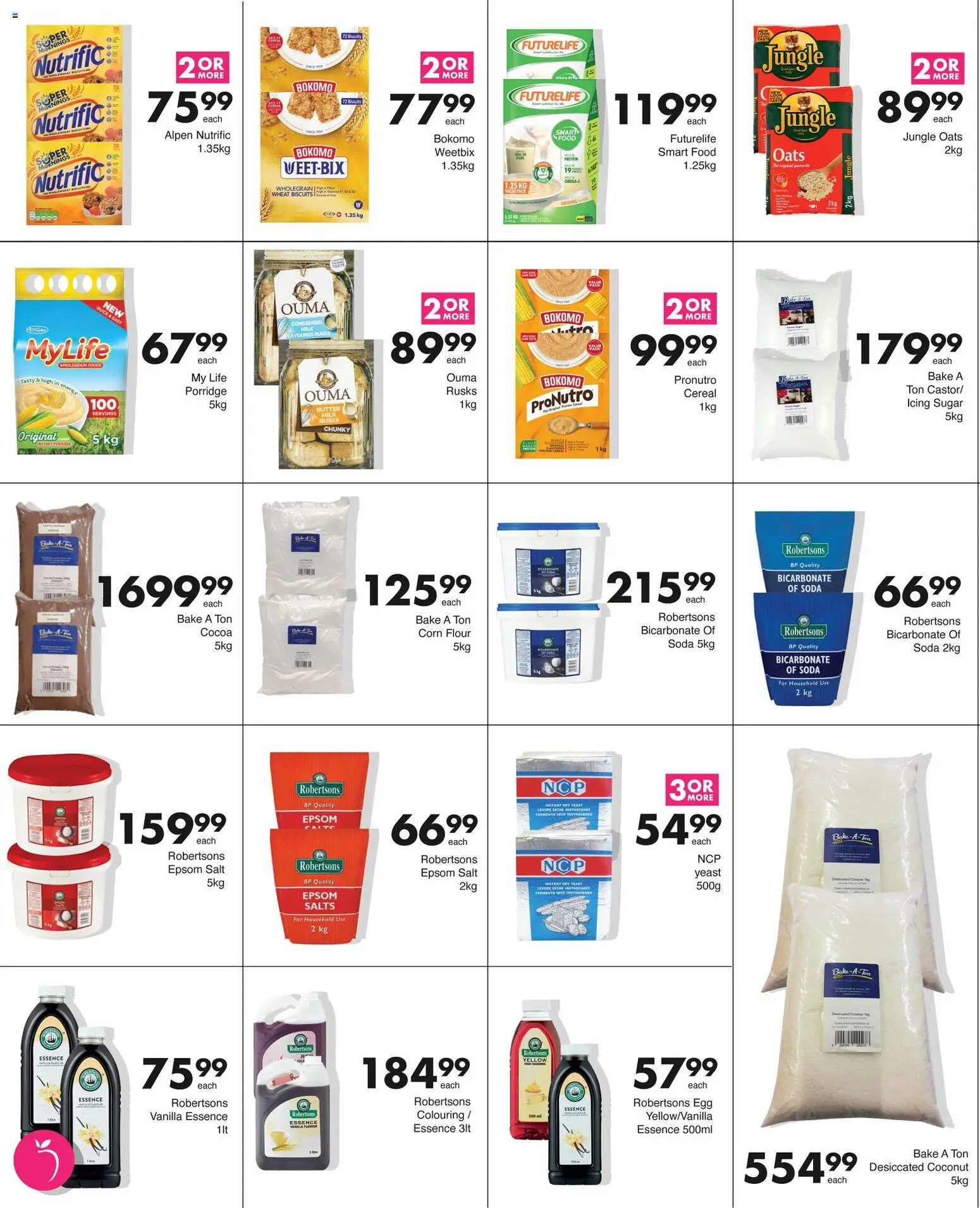New Save catalogue – valid from 17.11.2025 | Page: 4 | Products: Vanilla essence, Flour, Oats, Biscuits