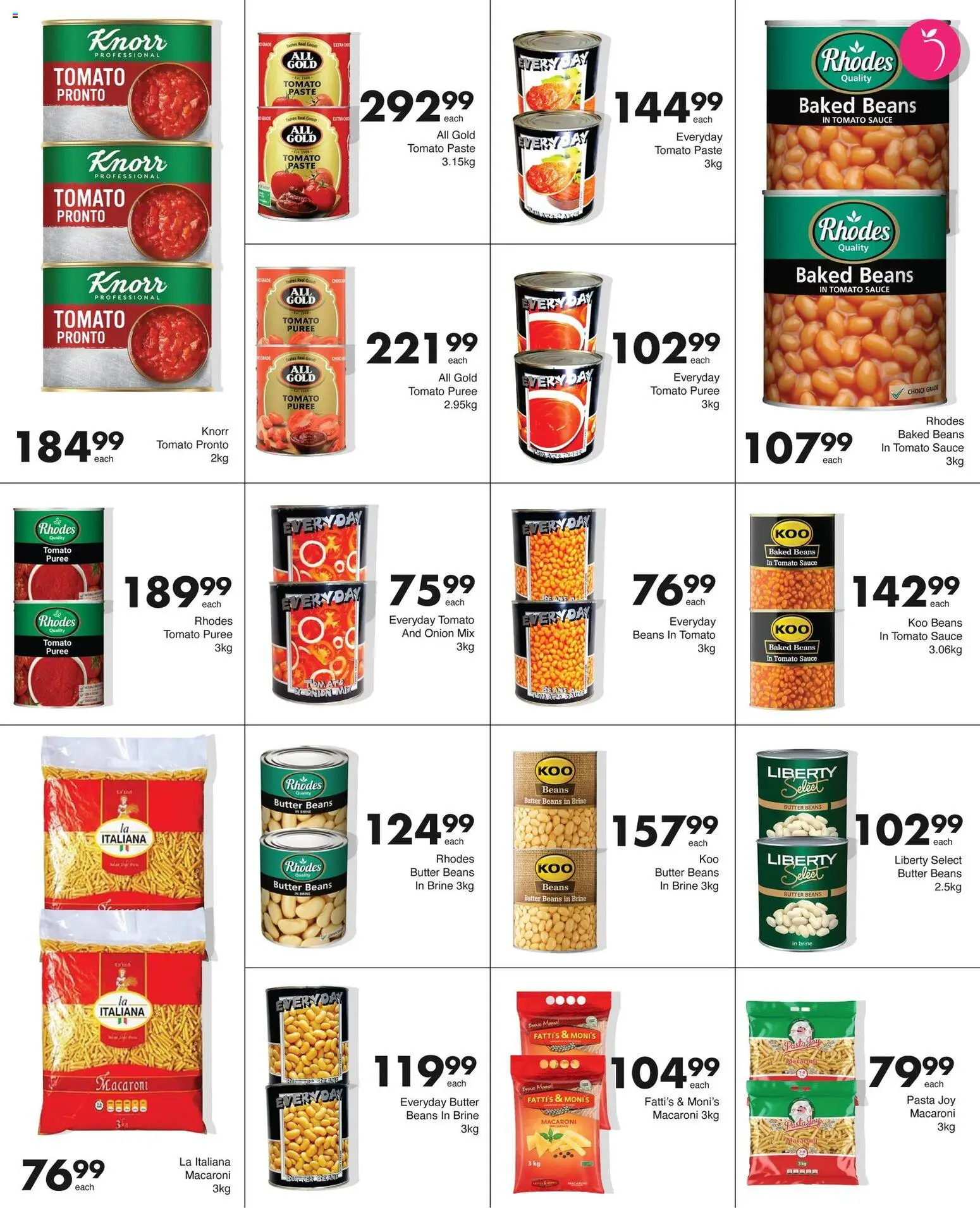New Save catalogue – valid from 17.11.2025 | Page: 12 | Products: Beans, Butter, Tomato sauce, Sauce