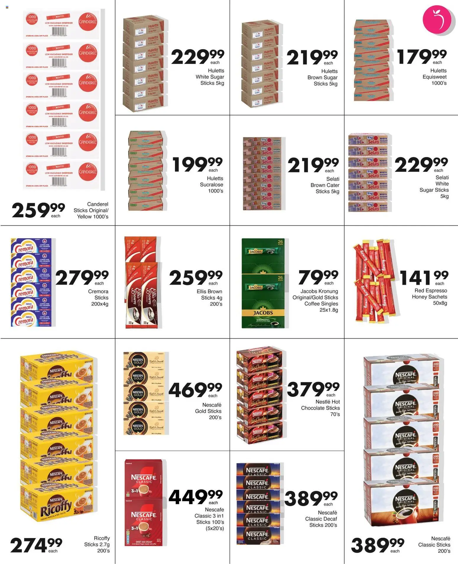 New Save catalogue – valid from 17.11.2025 | Page: 16 | Products: Sweetener, Chocolate, Sugar, Peach