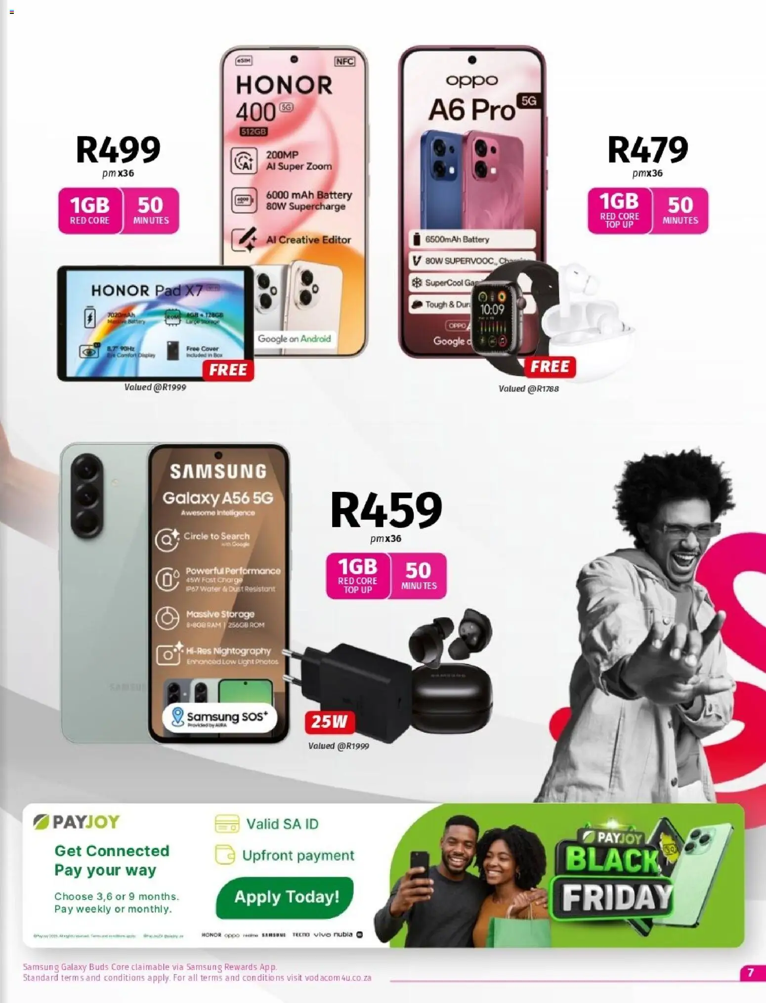 New Vodacom catalogue – valid from 07.11.2025 | Page: 7 | Products: Cover, Box, Battery, Water