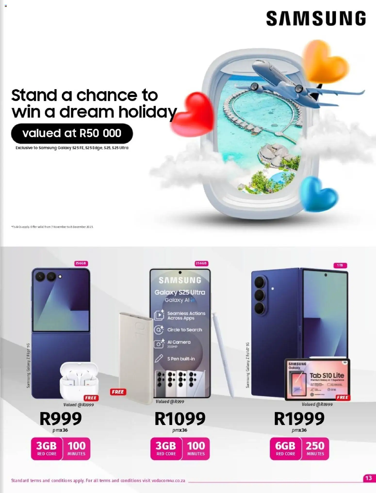 New Vodacom catalogue – valid from 07.11.2025 | Page: 13 | Products: Camera, Pen