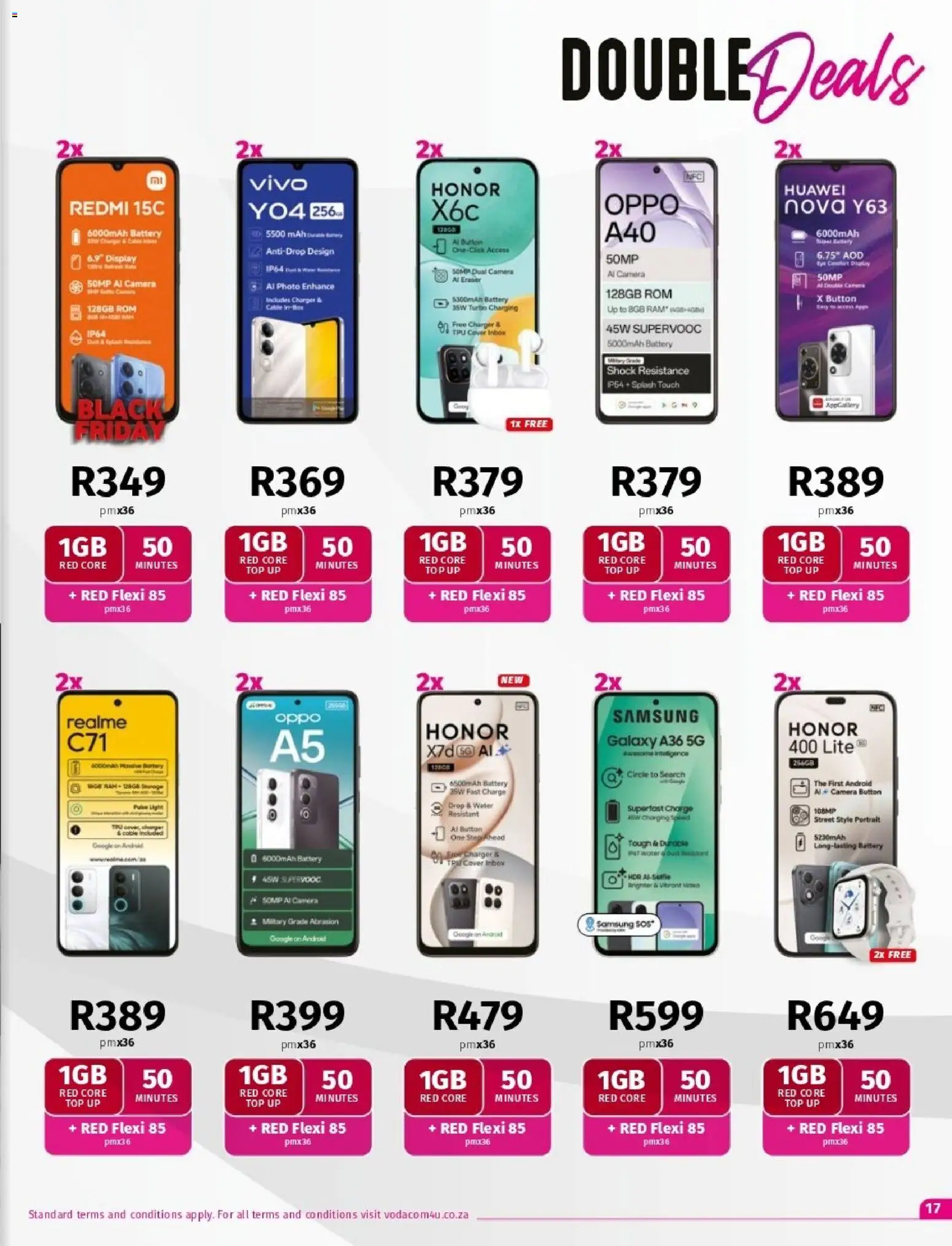 New Vodacom catalogue – valid from 07.11.2025 | Page: 17 | Products: Camera, Battery, Charger, Water