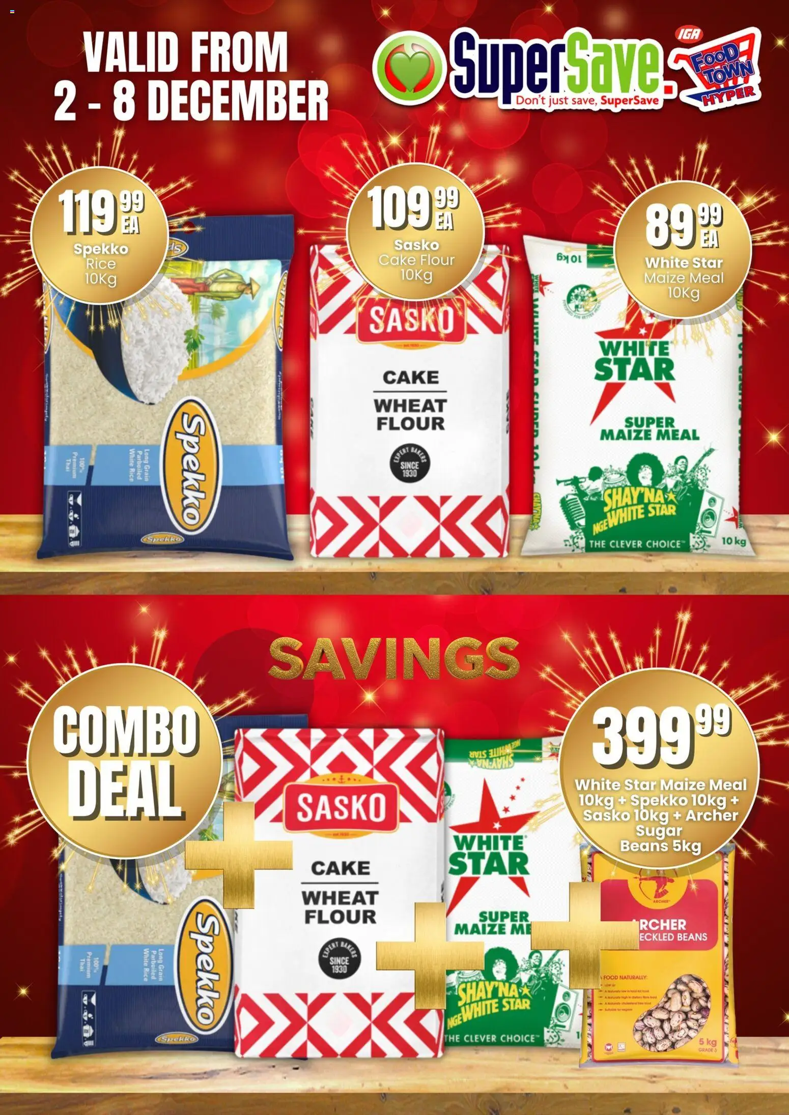 New Super Save catalogue – valid from 02.12.2025 | Page: 3 | Products: Cake, Flour, Maize meal, Rice New Super Save catalogue – valid from 02.12.2025 | Page: 3 | Products: Cake, Flour, Maize meal, Rice