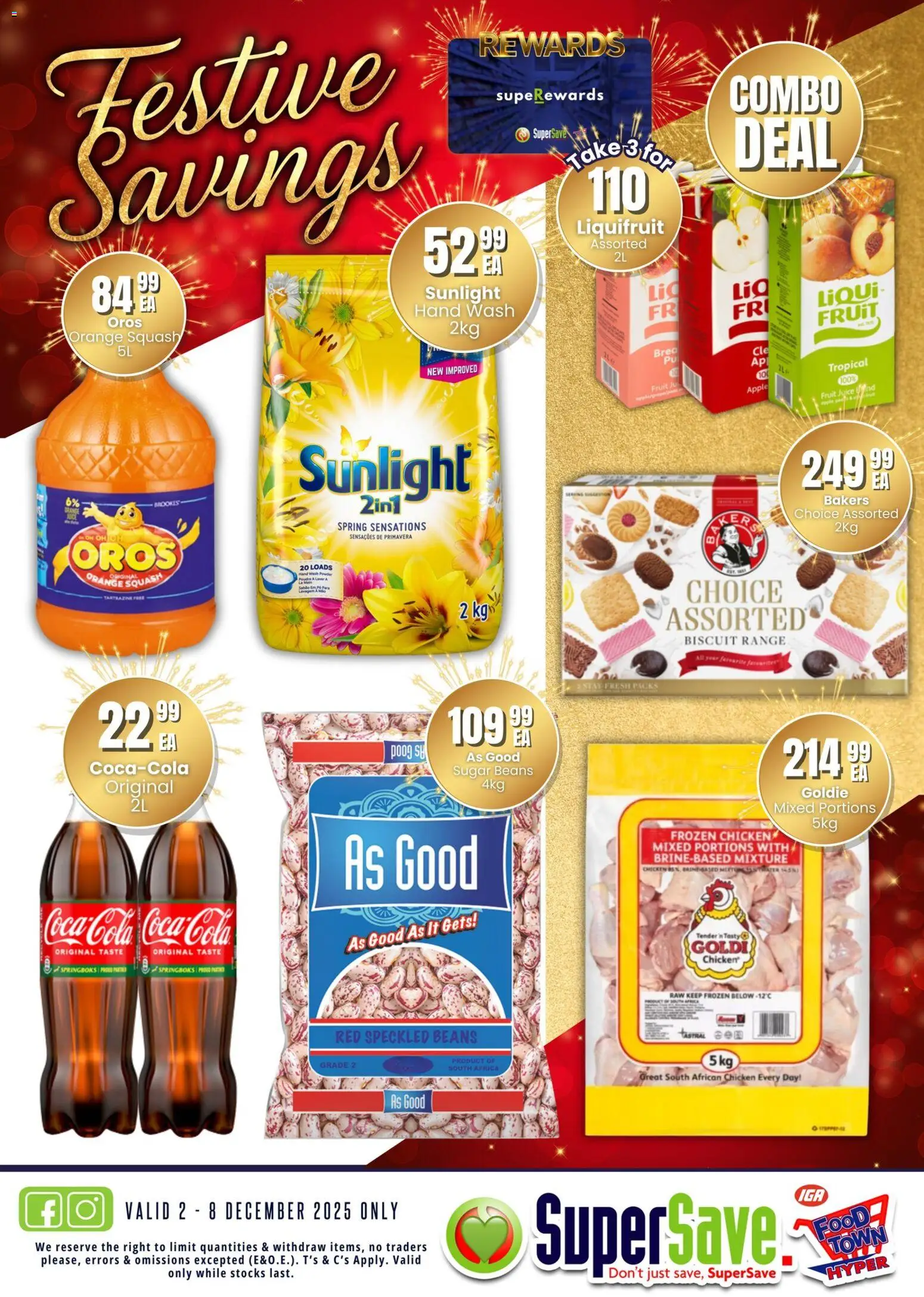 New Super Save catalogue – valid from 02.12.2025 | Page: 1 | Products: Juice, Chicken, Fruit, Sugar New Super Save catalogue – valid from 02.12.2025 | Page: 1 | Products: Juice, Chicken, Fruit, Sugar