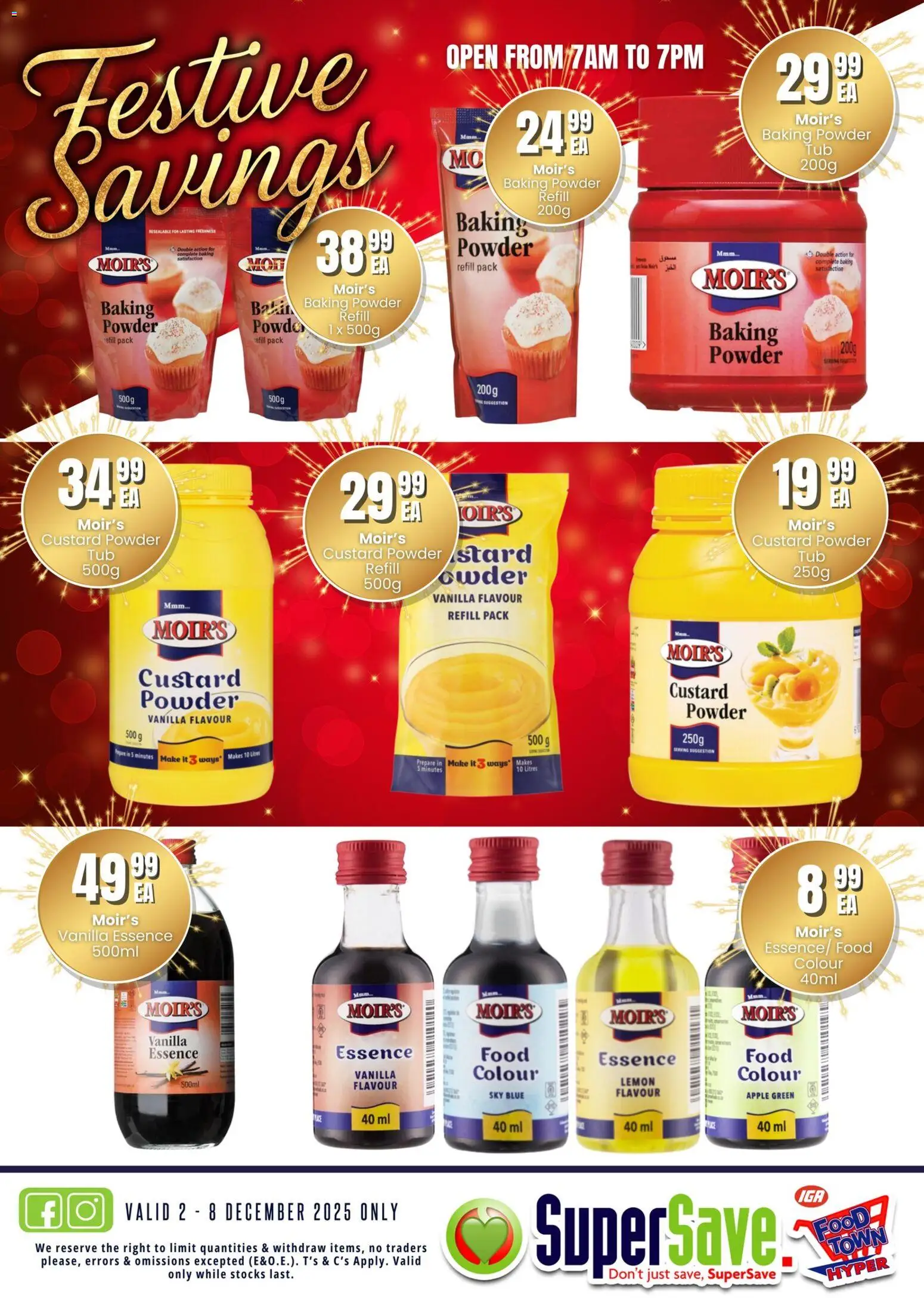 New Super Save catalogue – valid from 02.12.2025 | Page: 2 | Products: Vanilla essence, Custard, Powder, Lemon New Super Save catalogue – valid from 02.12.2025 | Page: 2 | Products: Vanilla essence, Custard, Powder, Lemon