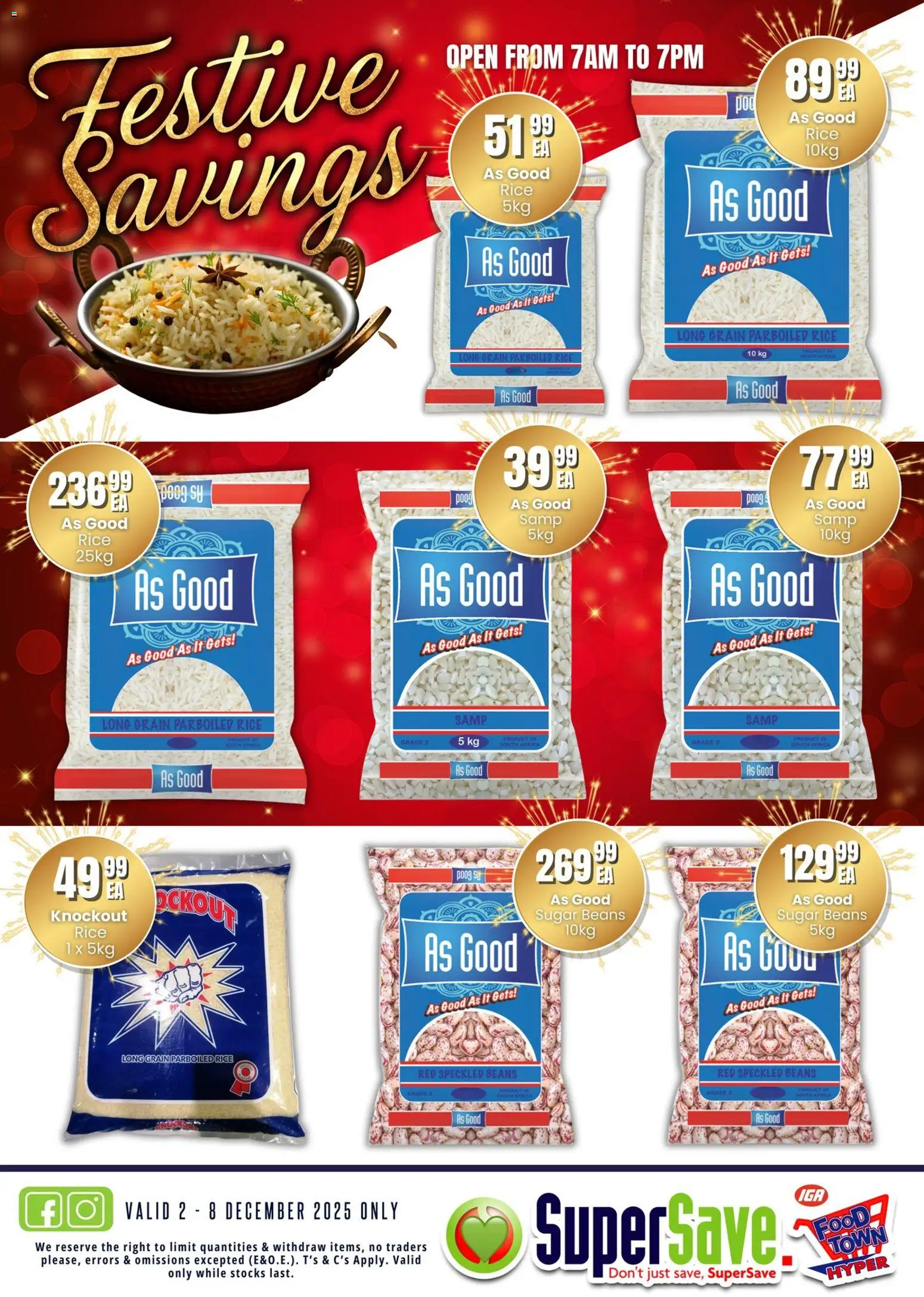 New Super Save catalogue – valid from 02.12.2025 | Page: 22 | Products: Beans, Rice, Sugar New Super Save catalogue – valid from 02.12.2025 | Page: 22 | Products: Beans, Rice, Sugar