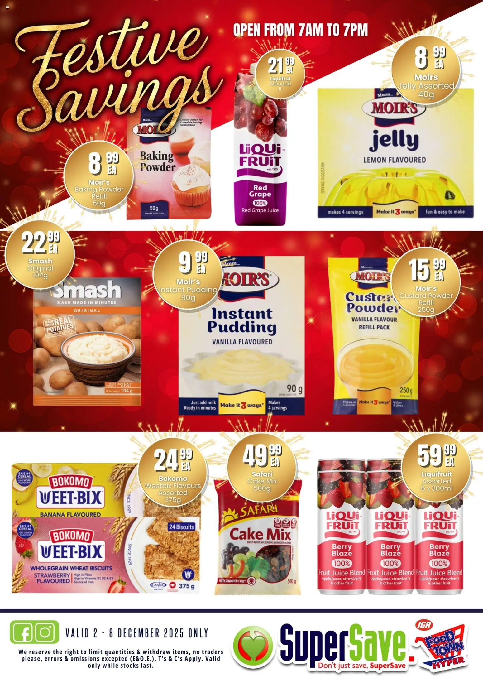 New Super Save catalogue – valid from 02.12.2025 | Page: 26 | Products: Juice, Potatoes, Baking powder, Fruit New Super Save catalogue – valid from 02.12.2025 | Page: 26 | Products: Juice, Potatoes, Baking powder, Fruit
