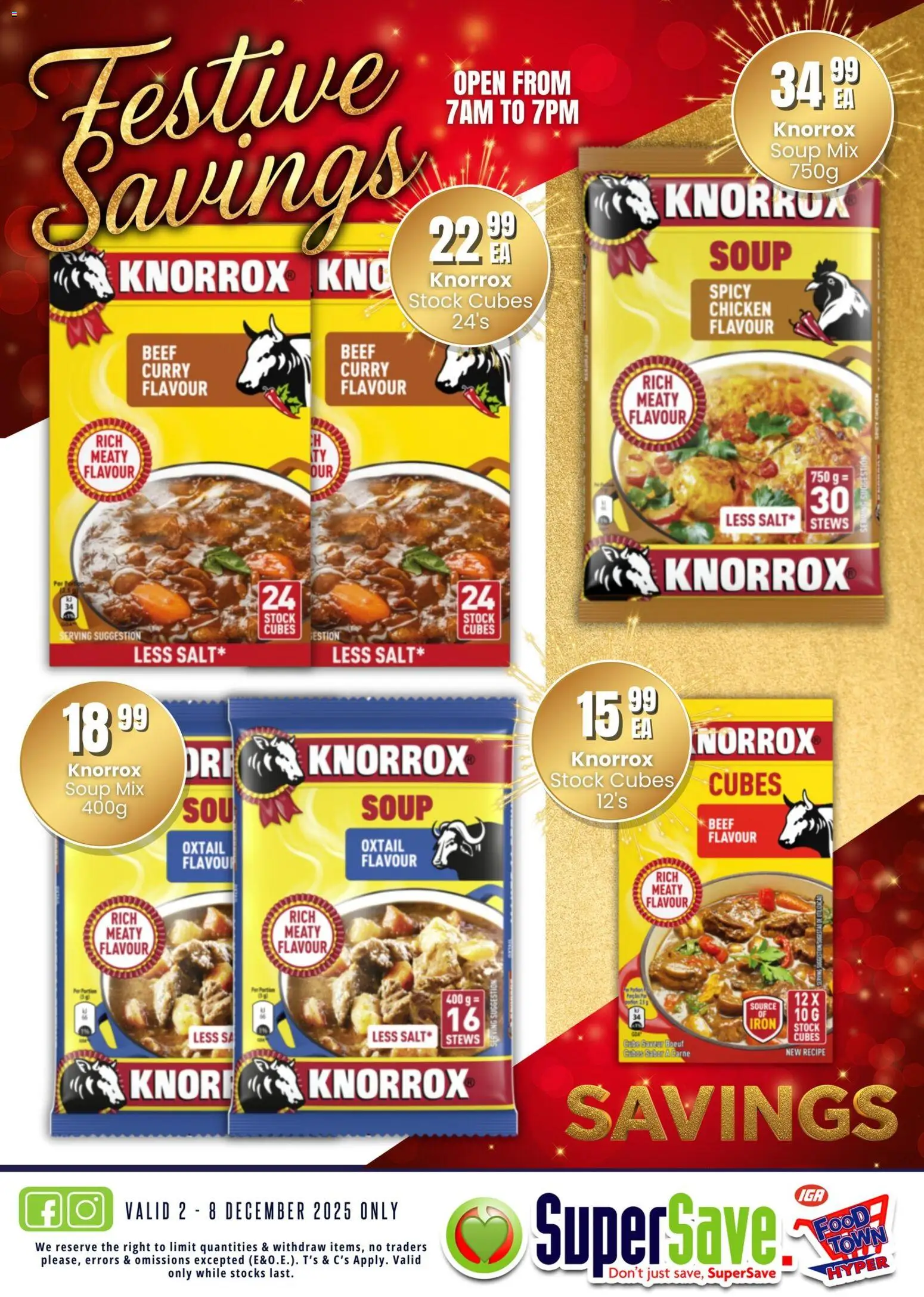 New Super Save catalogue – valid from 02.12.2025 | Page: 34 | Products: Iron, Chicken, Soup, Stock New Super Save catalogue – valid from 02.12.2025 | Page: 34 | Products: Iron, Chicken, Soup, Stock