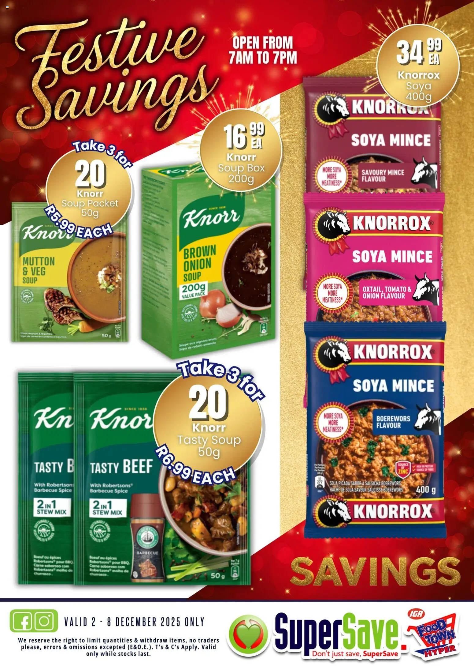 New Super Save catalogue – valid from 02.12.2025 | Page: 35 | Products: Detergente líquido, Boerewors, Beef, Soya mince New Super Save catalogue – valid from 02.12.2025 | Page: 35 | Products: Detergente líquido, Boerewors, Beef, Soya mince
