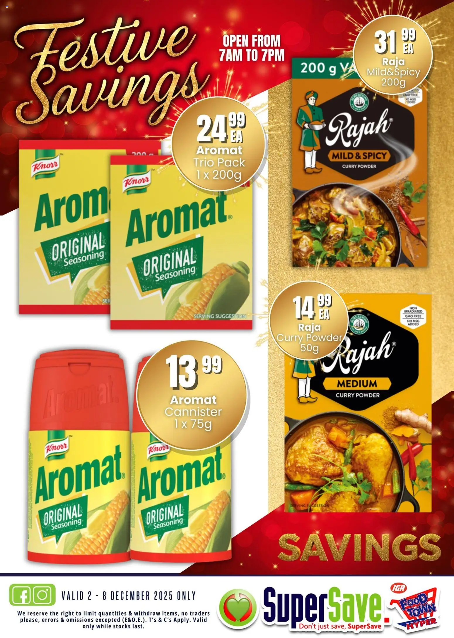 New Super Save catalogue – valid from 02.12.2025 | Page: 36 | Products: Cannister, Powder, Seasoning, Aromat New Super Save catalogue – valid from 02.12.2025 | Page: 36 | Products: Cannister, Powder, Seasoning, Aromat