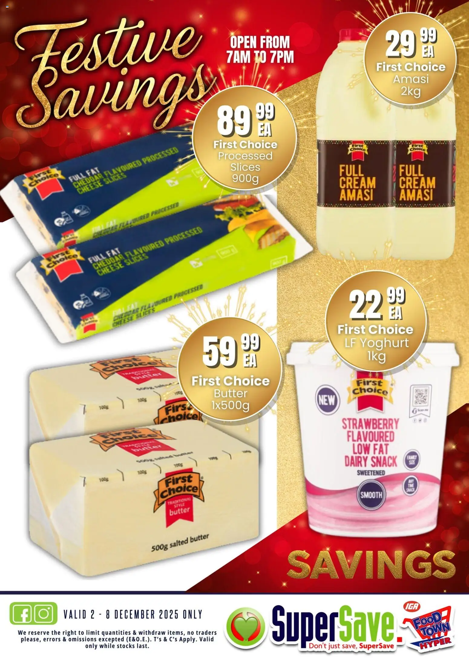 New Super Save catalogue – valid from 02.12.2025 | Page: 45 | Products: Yoghurt, Butter, Cheese, Cream New Super Save catalogue – valid from 02.12.2025 | Page: 45 | Products: Yoghurt, Butter, Cheese, Cream