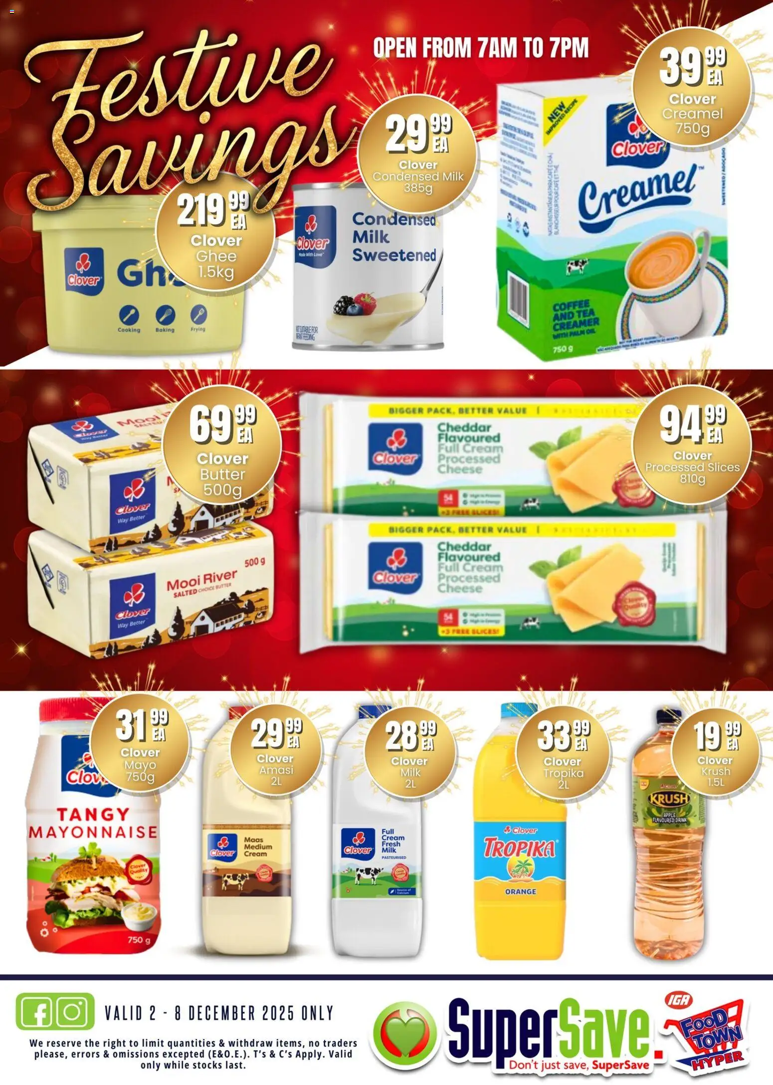 New Super Save catalogue – valid from 02.12.2025 | Page: 44 | Products: Cheese, Condensed milk, Tea, Mayonnaise New Super Save catalogue – valid from 02.12.2025 | Page: 44 | Products: Cheese, Condensed milk, Tea, Mayonnaise