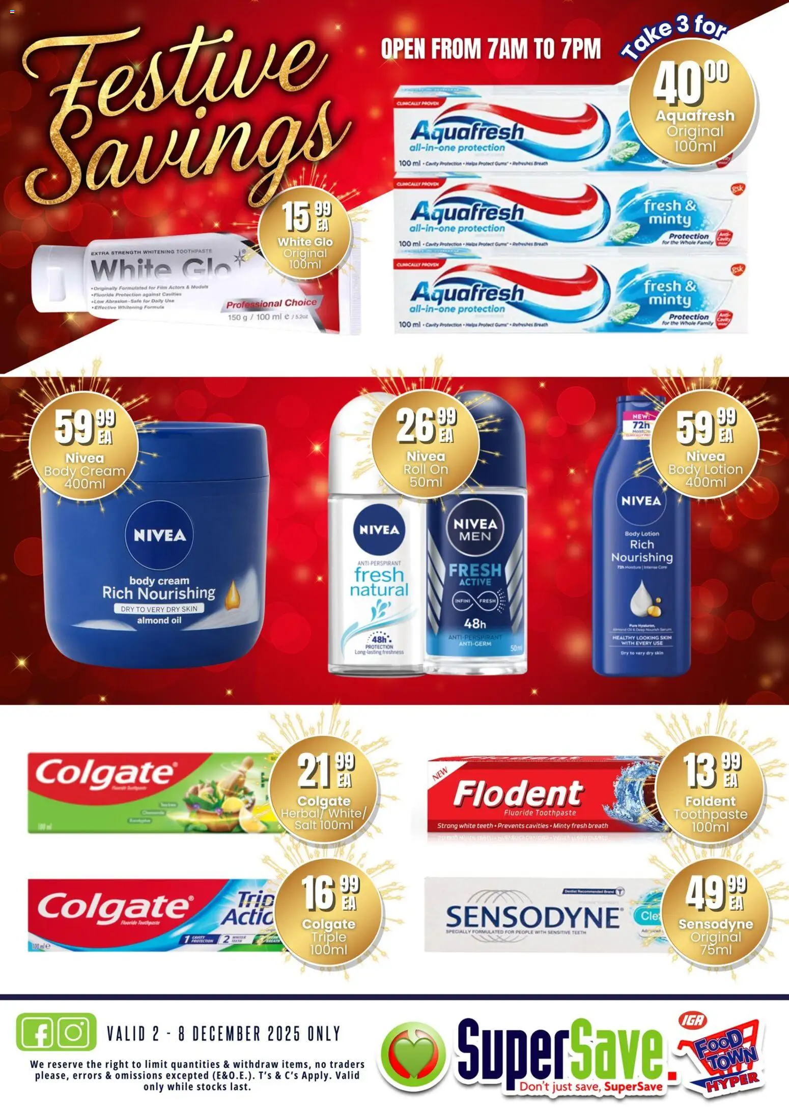 New Super Save catalogue – valid from 02.12.2025 | Page: 61 | Products: Oil, Cream, Body cream, Antiperspirant New Super Save catalogue – valid from 02.12.2025 | Page: 61 | Products: Oil, Cream, Body cream, Antiperspirant