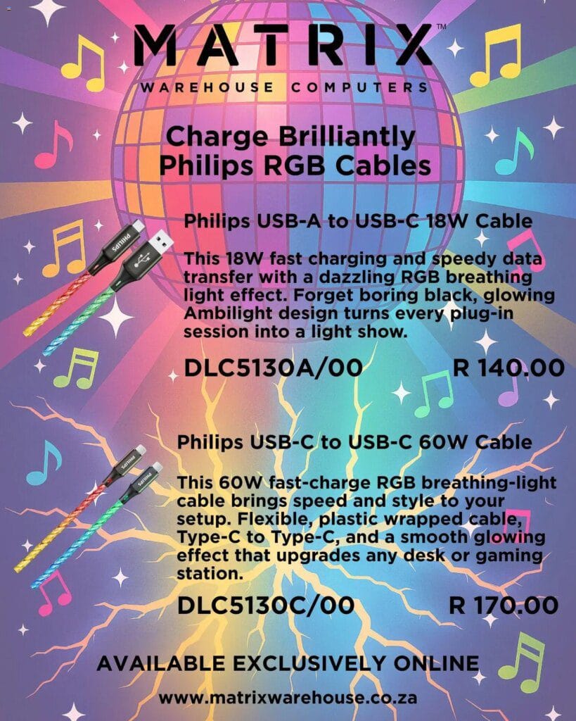 Matrix Warehouse Charging Cables (from Tuesday 02/12/2025) Online