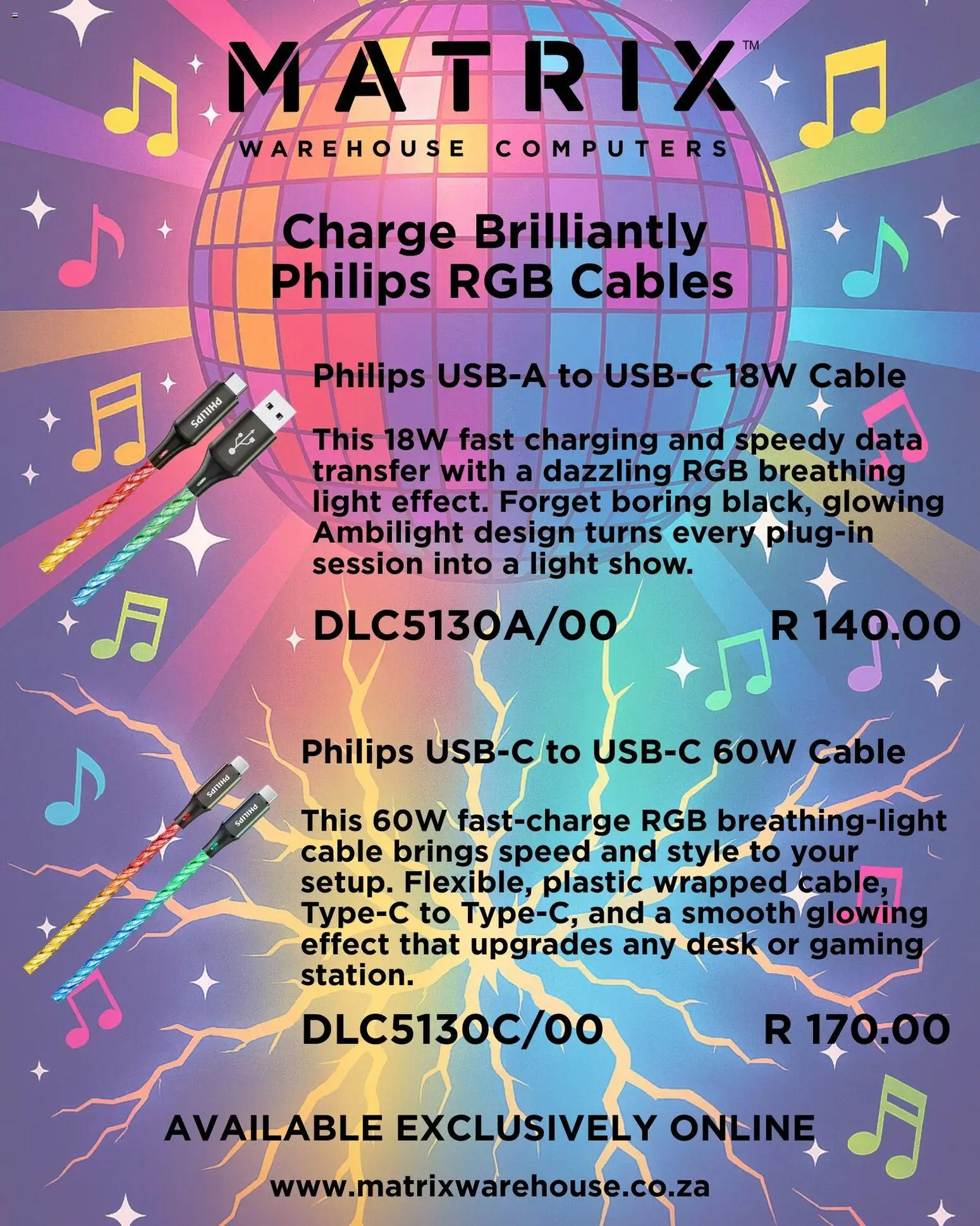 Matrix Warehouse Charging Cables (from Tuesday 02/12/2025) Online
