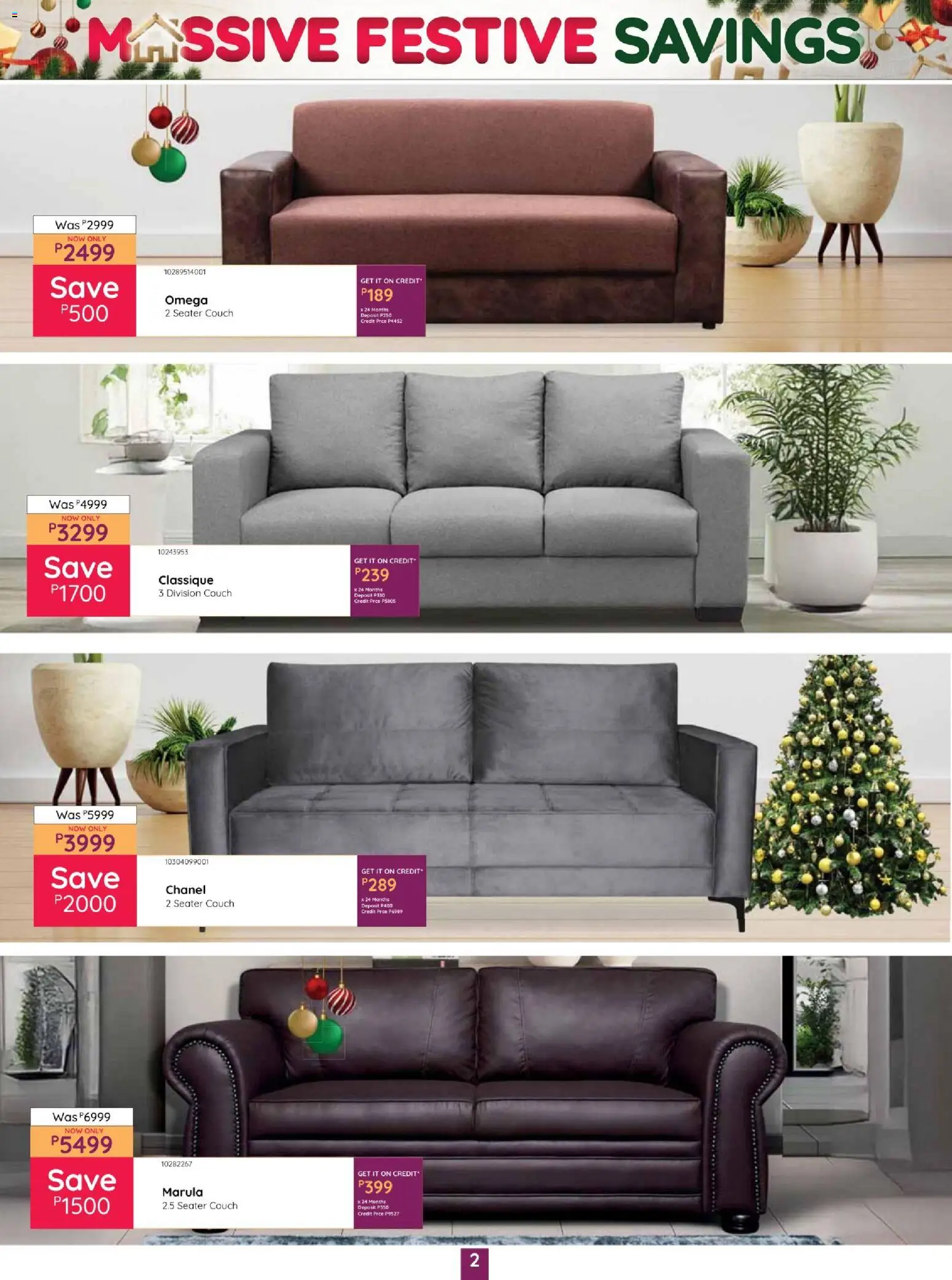 New Bradlows catalogue – valid from 02.12.2025 | Page: 2 | Products: Seater, Couch New Bradlows catalogue – valid from 02.12.2025 | Page: 2 | Products: Seater, Couch