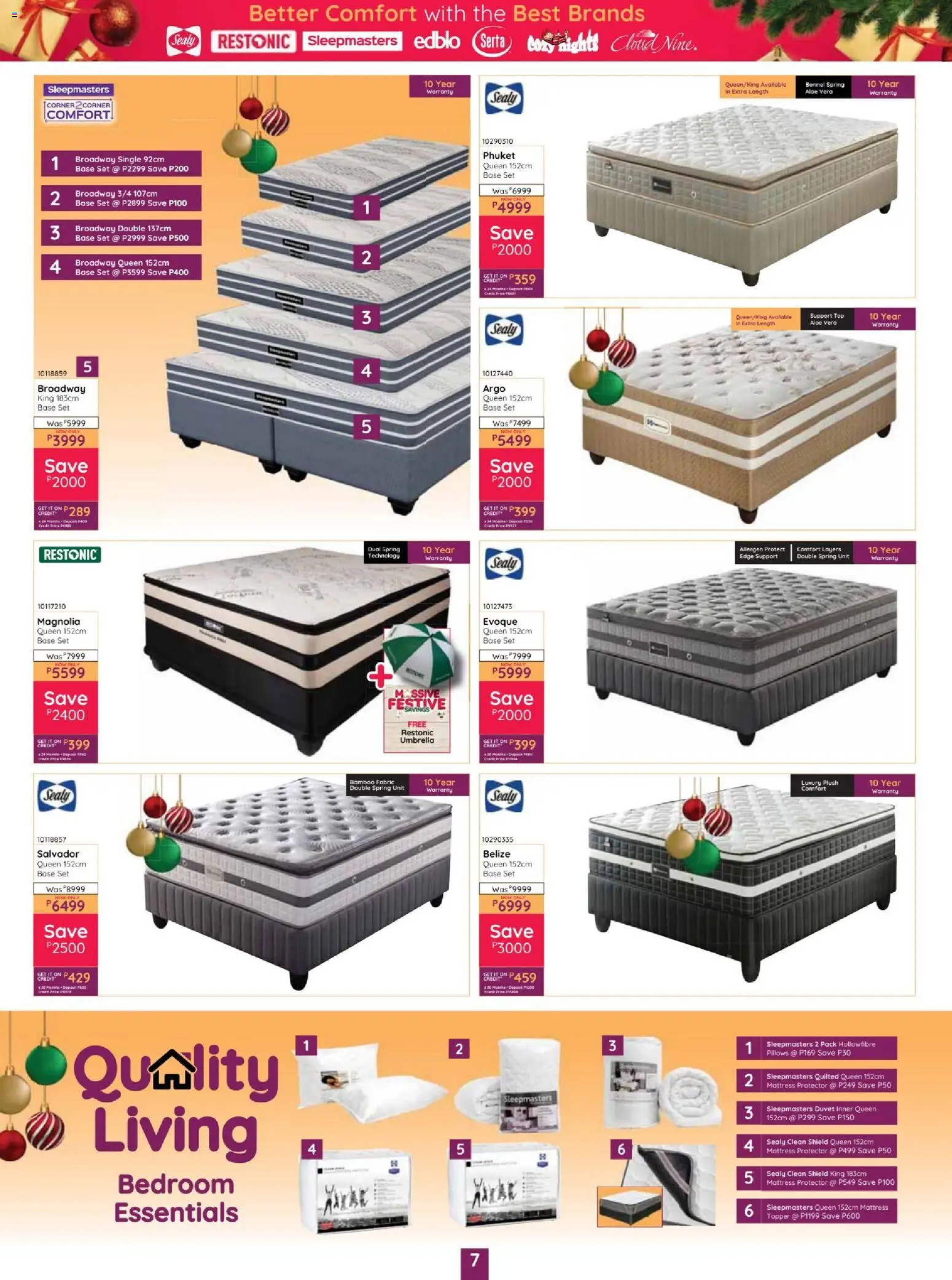 New Bradlows catalogue – valid from 02.12.2025 | Page: 7 | Products: Duvet, Umbrella, Mattress, Pots New Bradlows catalogue – valid from 02.12.2025 | Page: 7 | Products: Duvet, Umbrella, Mattress, Pots