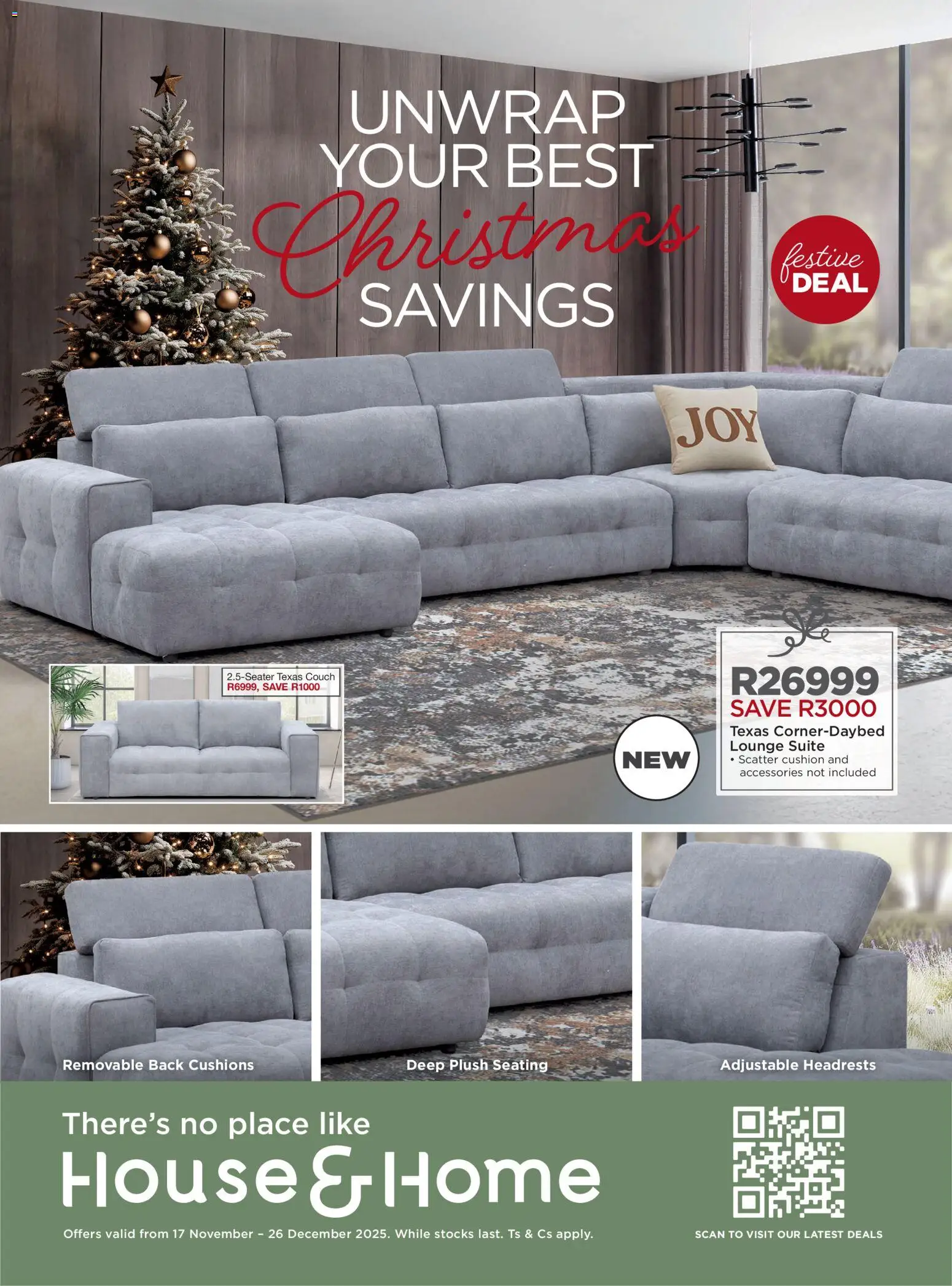 New House and Home catalogue – valid from 17.11.2025 | Page: 1 | Products: Cushion, Couch, Lounge suite New House and Home catalogue – valid from 17.11.2025 | Page: 1 | Products: Cushion, Couch, Lounge suite