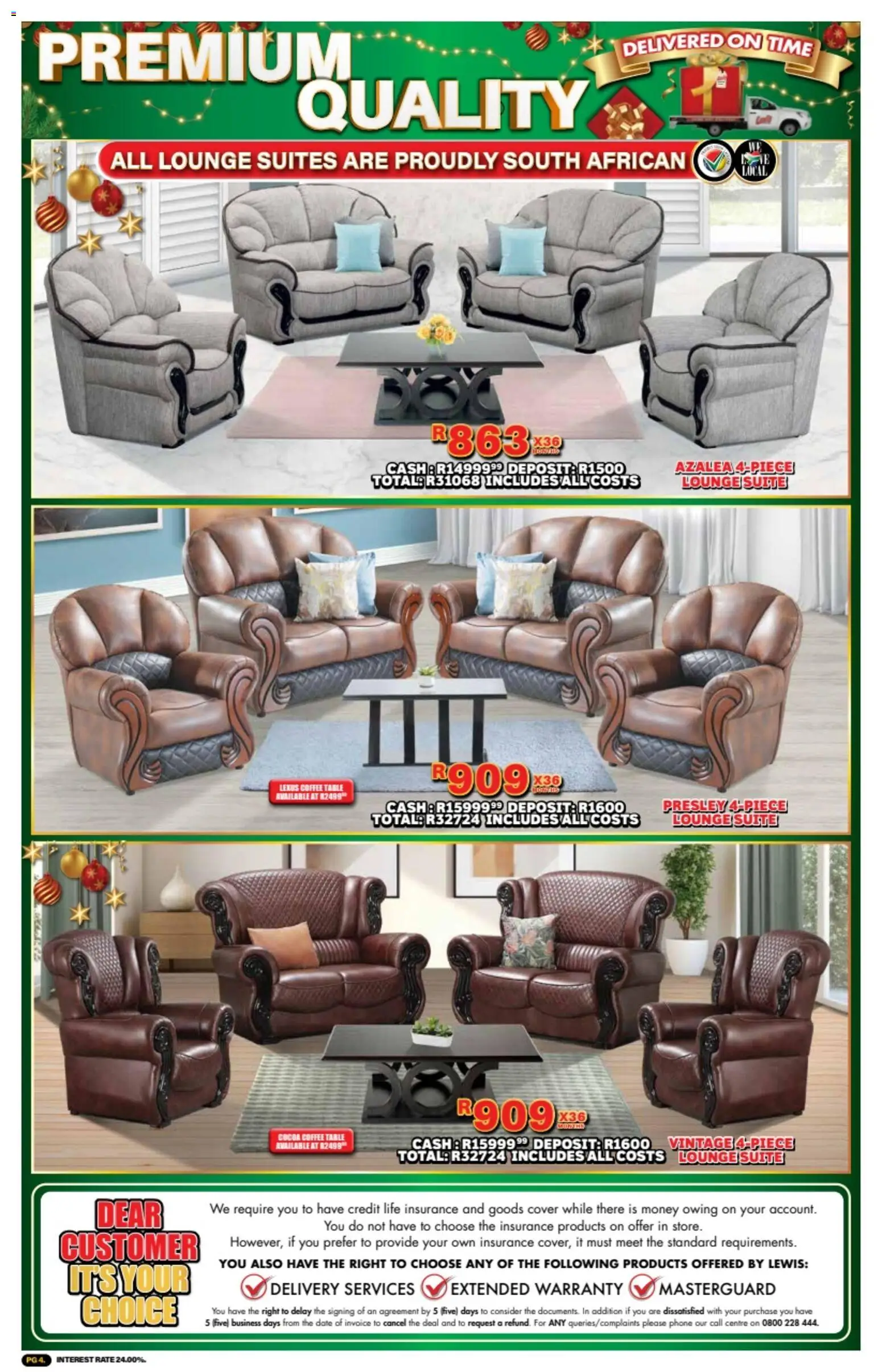 New Lewis Stores catalogue – valid from 10.11.2025 | Page: 4 | Products: Phone, Coffee table, Table, Coffee