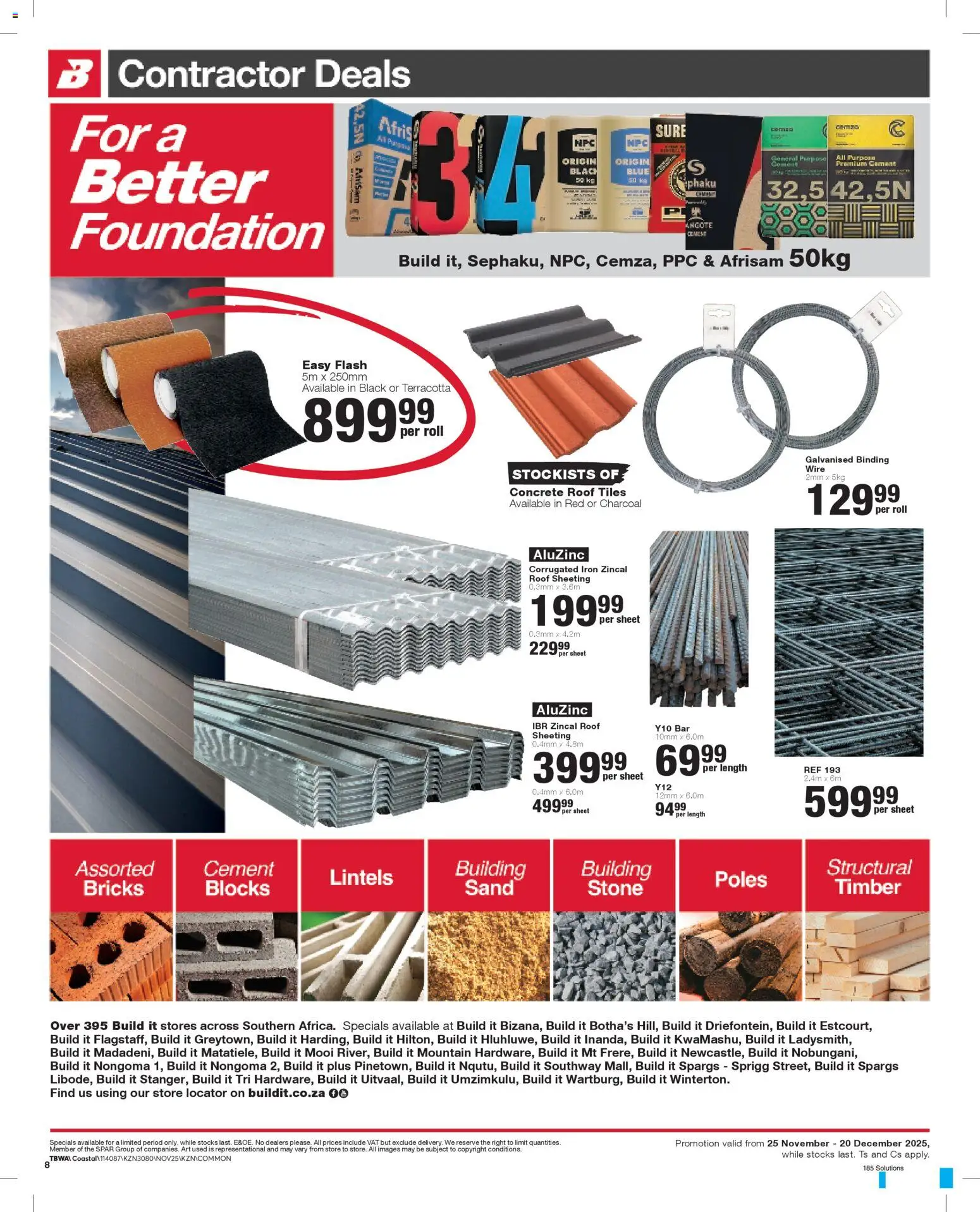 New Build It catalogue – valid from 25.11.2025 | Page: 8 | Products: Art, Iron, Foundation, Cement
