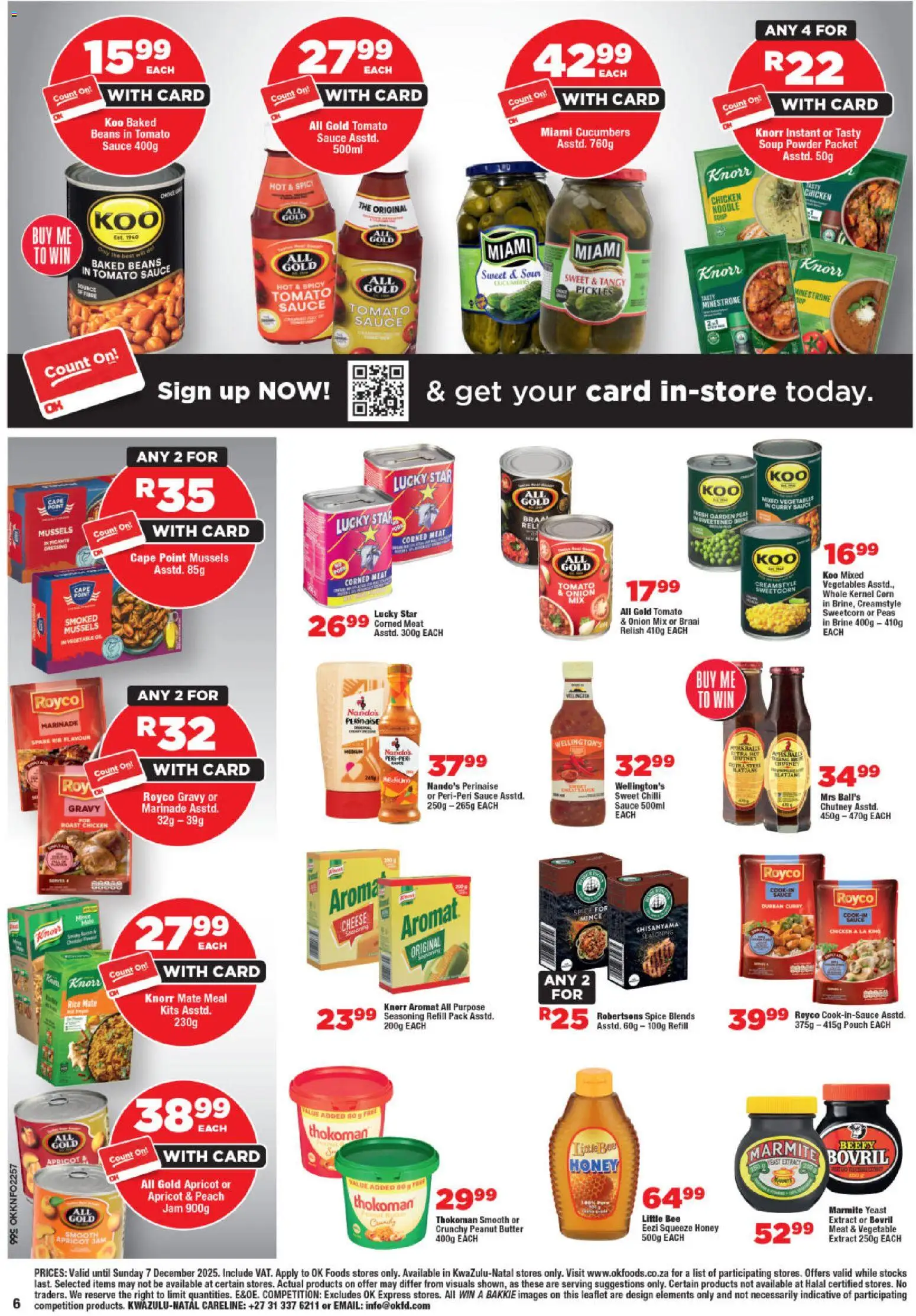 New OK Foods catalogue – valid from 25.12.2025 | Page: 6 | Products: Butter, Chicken, Cucumbers, Gravy