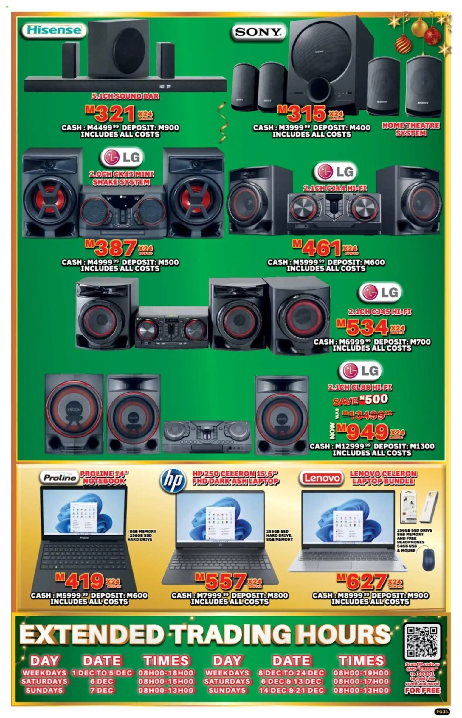 New Lewis Stores catalogue – valid from 10.11.2025 | Page: 23 | Products: Headphones, USB, Laptop, Hard drive