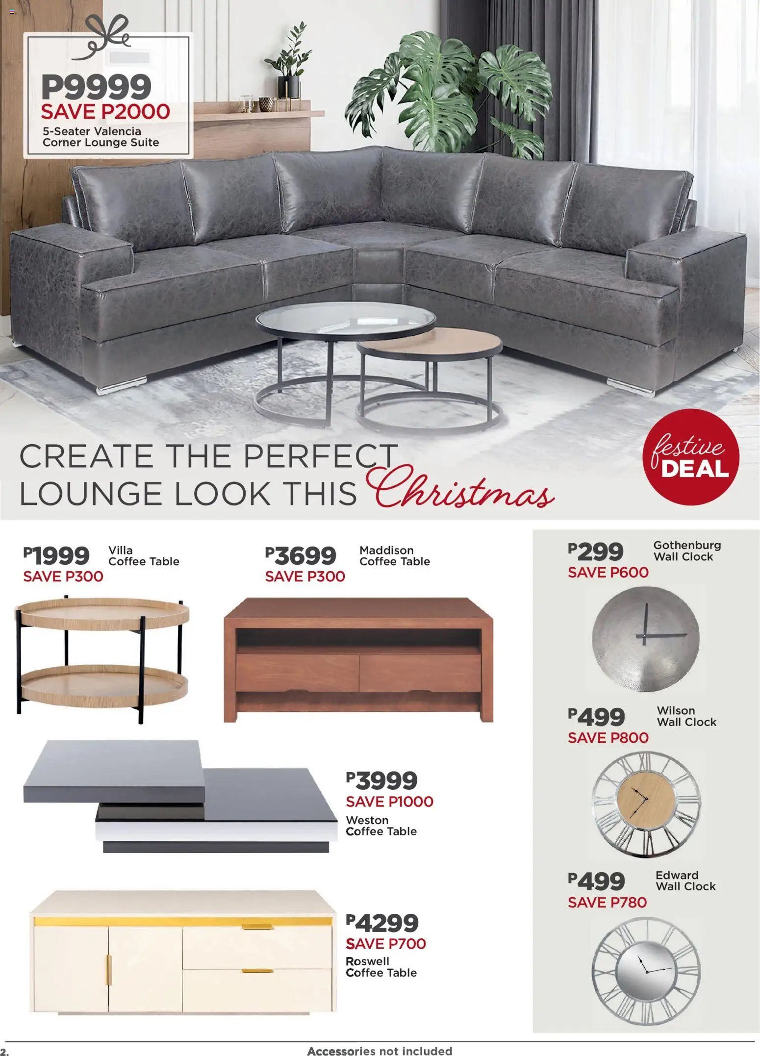 New House and Home catalogue – valid from 10.11.2025 | Page: 2 | Products: Coffee table, Table, Lounge suite, Coffee