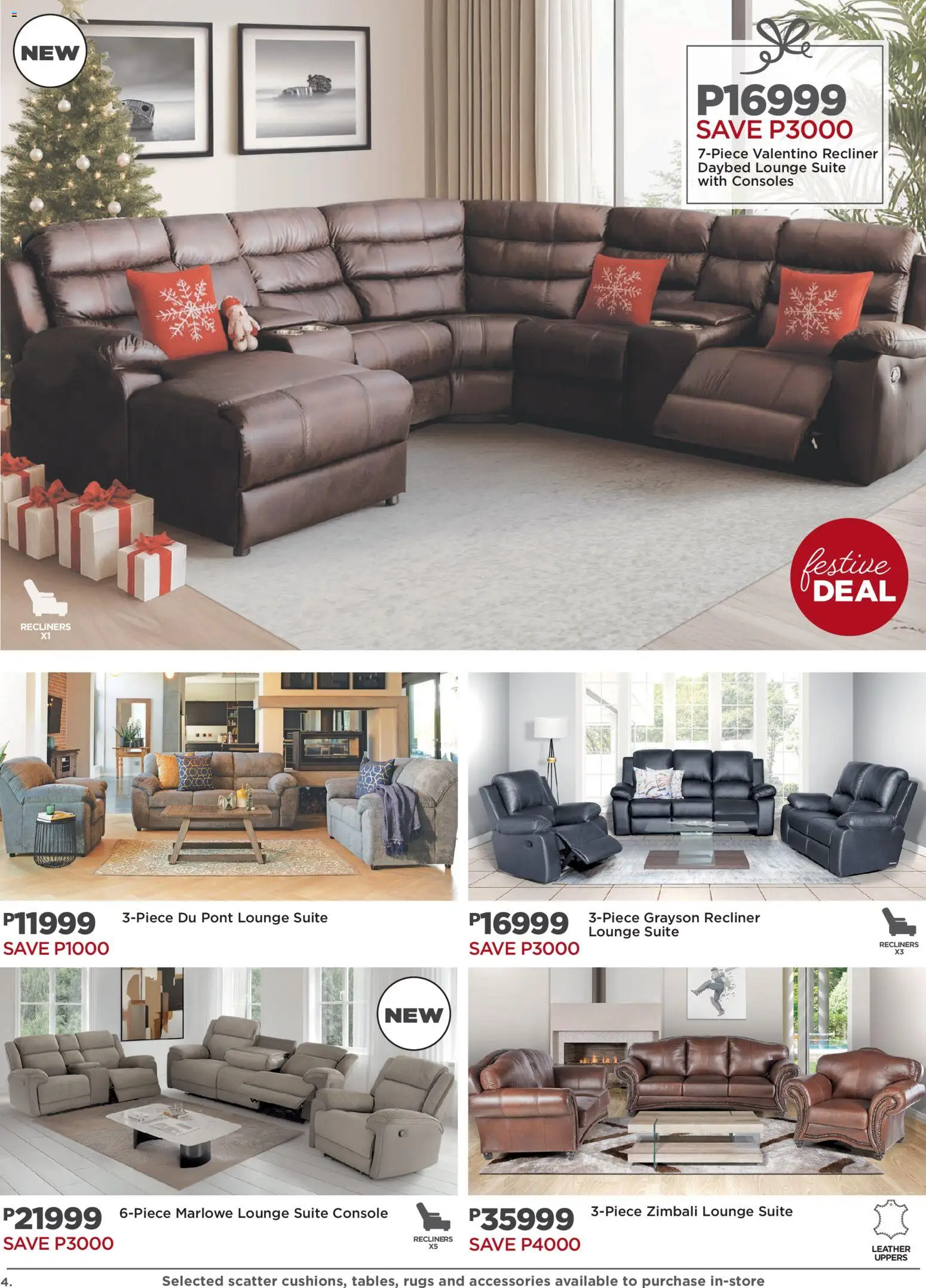 New House and Home catalogue – valid from 10.11.2025 | Page: 4 | Products: Lounge suite