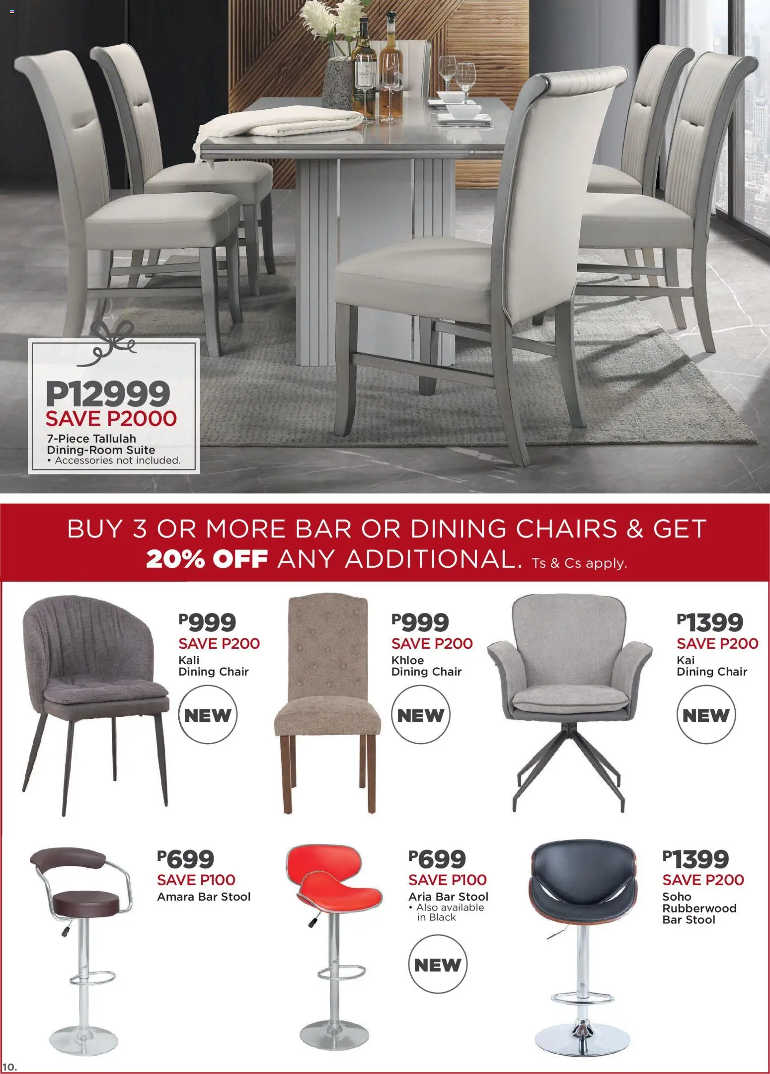 New House and Home catalogue – valid from 10.11.2025 | Page: 10 | Products: Stool, Chair, Bar stool