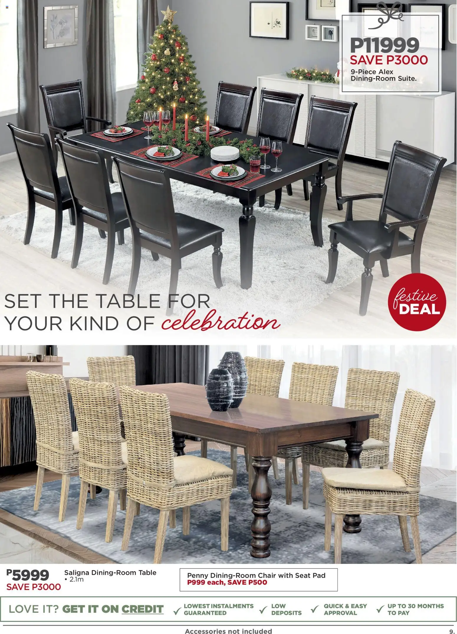 New House and Home catalogue – valid from 10.11.2025 | Page: 9 | Products: Table, Chair
