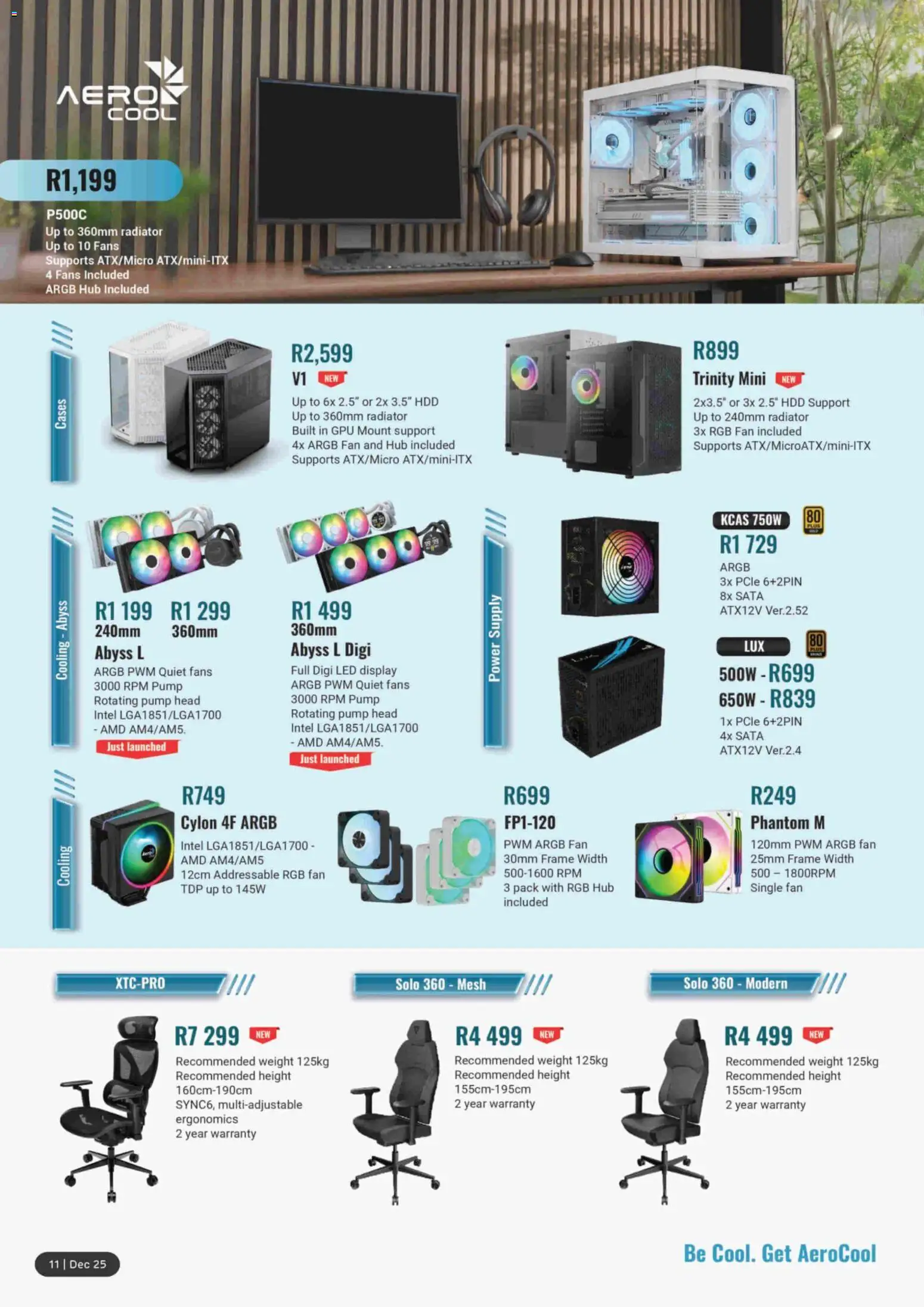 New Computer Mania catalogue – valid from 01.12.2025 | Page: 12 | Products: Frame, Fan, Radiator New Computer Mania catalogue – valid from 01.12.2025 | Page: 12 | Products: Frame, Fan, Radiator