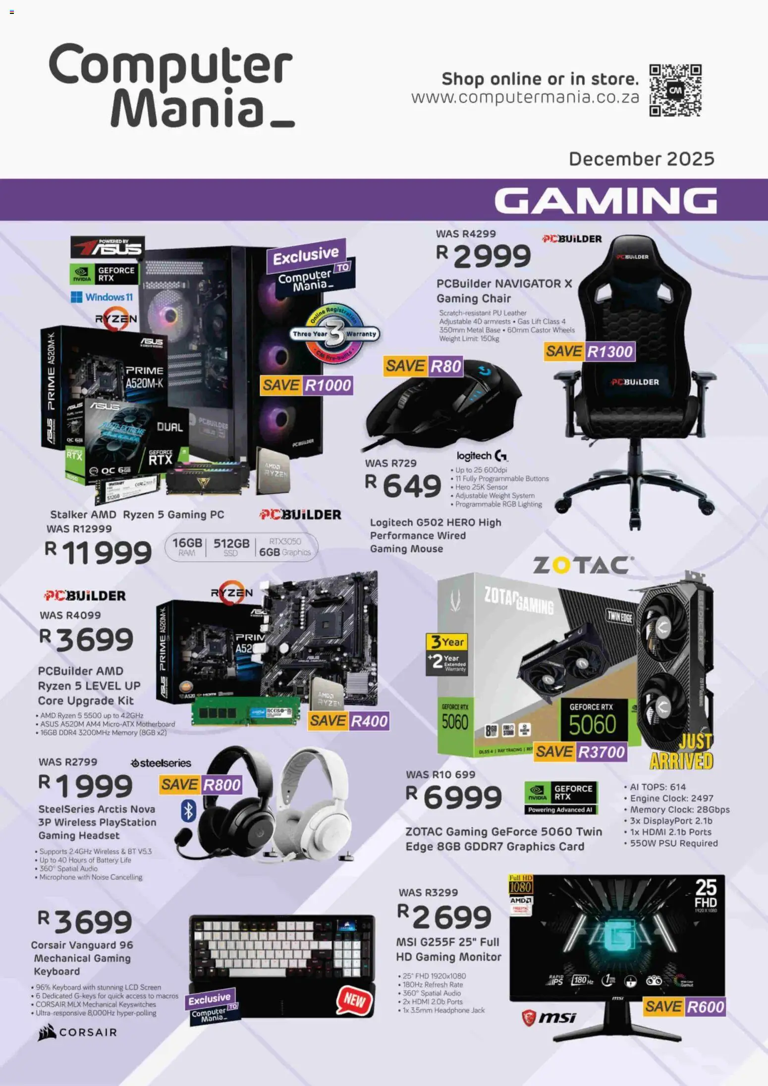 Computer Mania specials and catalogues Online Gaming 01 December 3 Computer Mania specials and catalogues Online Gaming 01 December