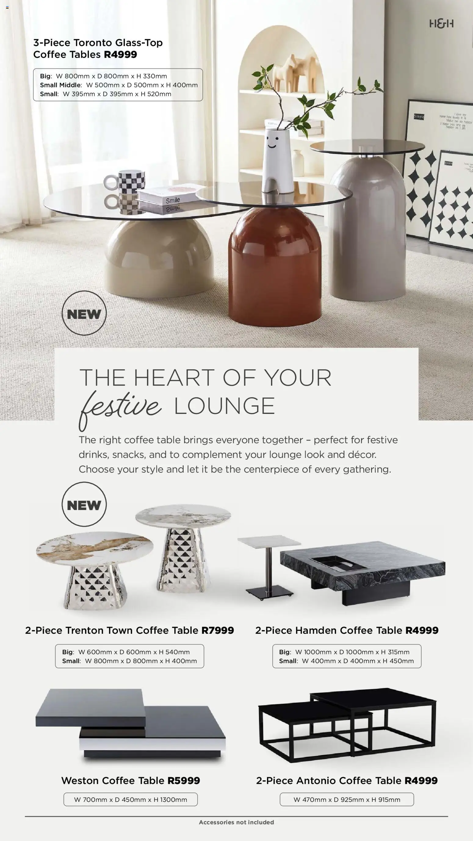 New House and Home catalogue – valid from 17.11.2025 | Page: 12 | Products: Coffee table, Table, Coffee New House and Home catalogue – valid from 17.11.2025 | Page: 12 | Products: Coffee table, Table, Coffee