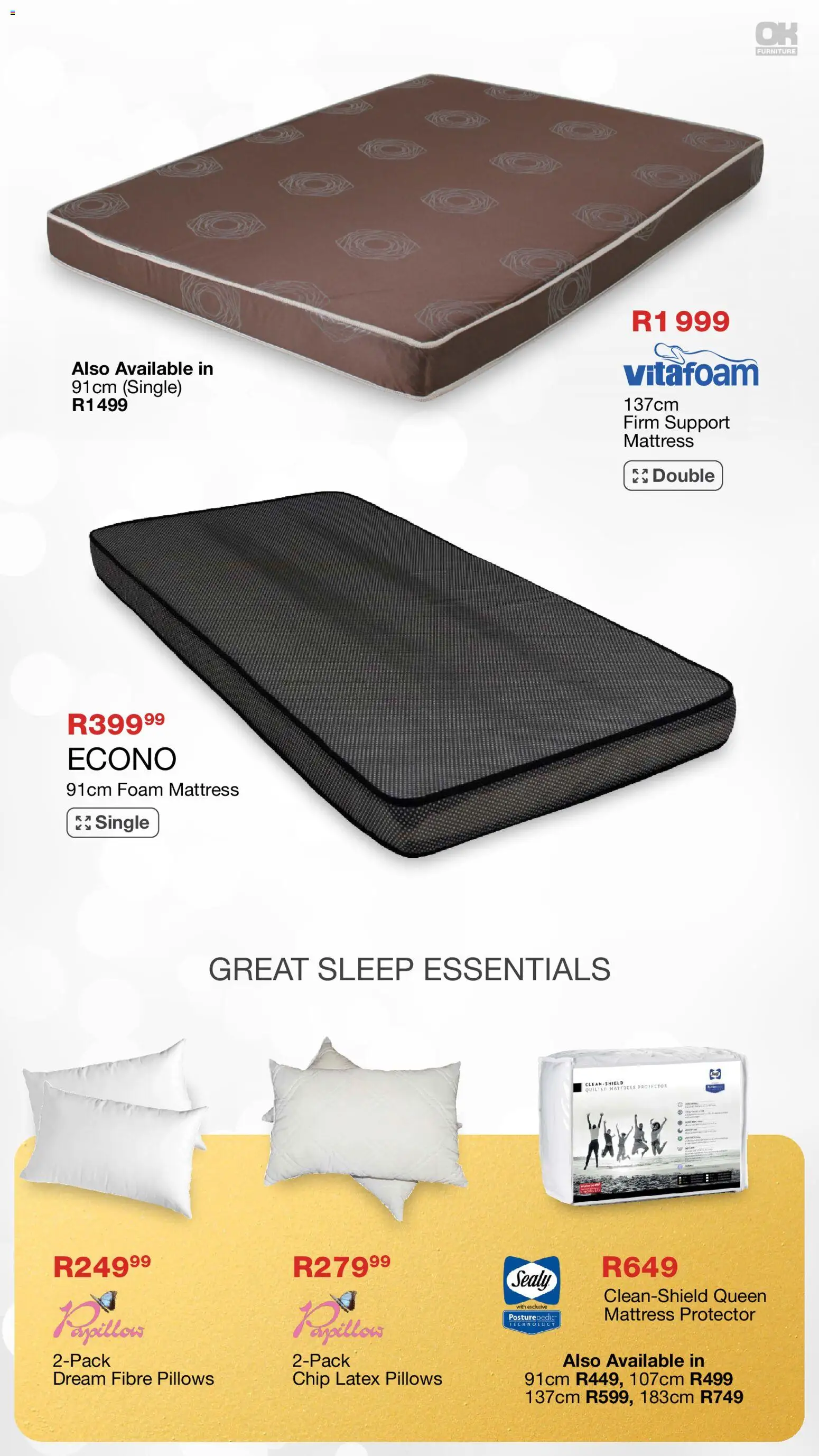 New OK Furniture catalogue – valid from 17.11.2025 | Page: 28 | Products: Mattress, Foam New OK Furniture catalogue – valid from 17.11.2025 | Page: 28 | Products: Mattress, Foam