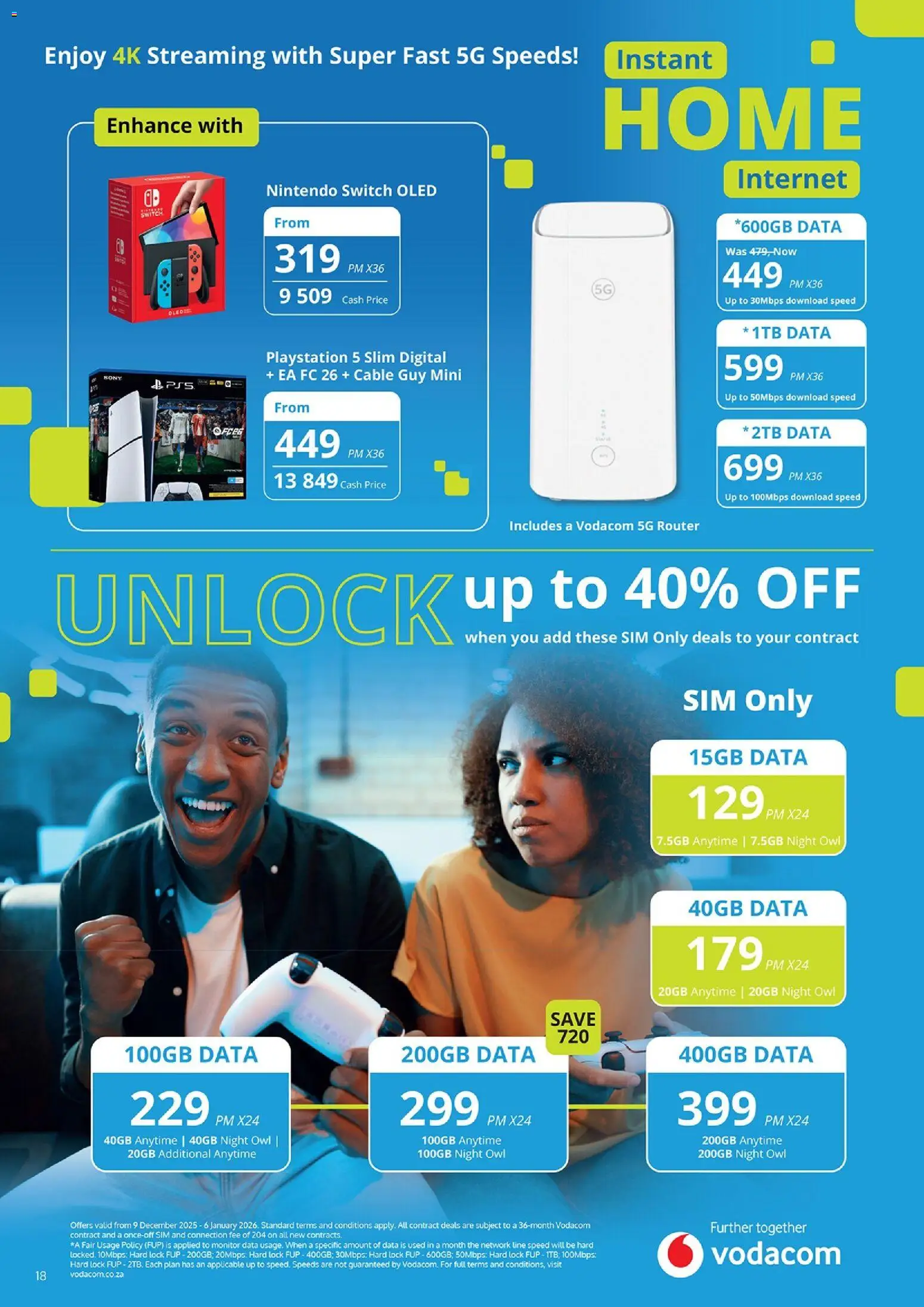 New Cellucity catalogue – valid from 09.12.2025 | Page: 18 | Products: Data, Router, Monitor, Playstation New Cellucity catalogue – valid from 09.12.2025 | Page: 18 | Products: Data, Router, Monitor, Playstation