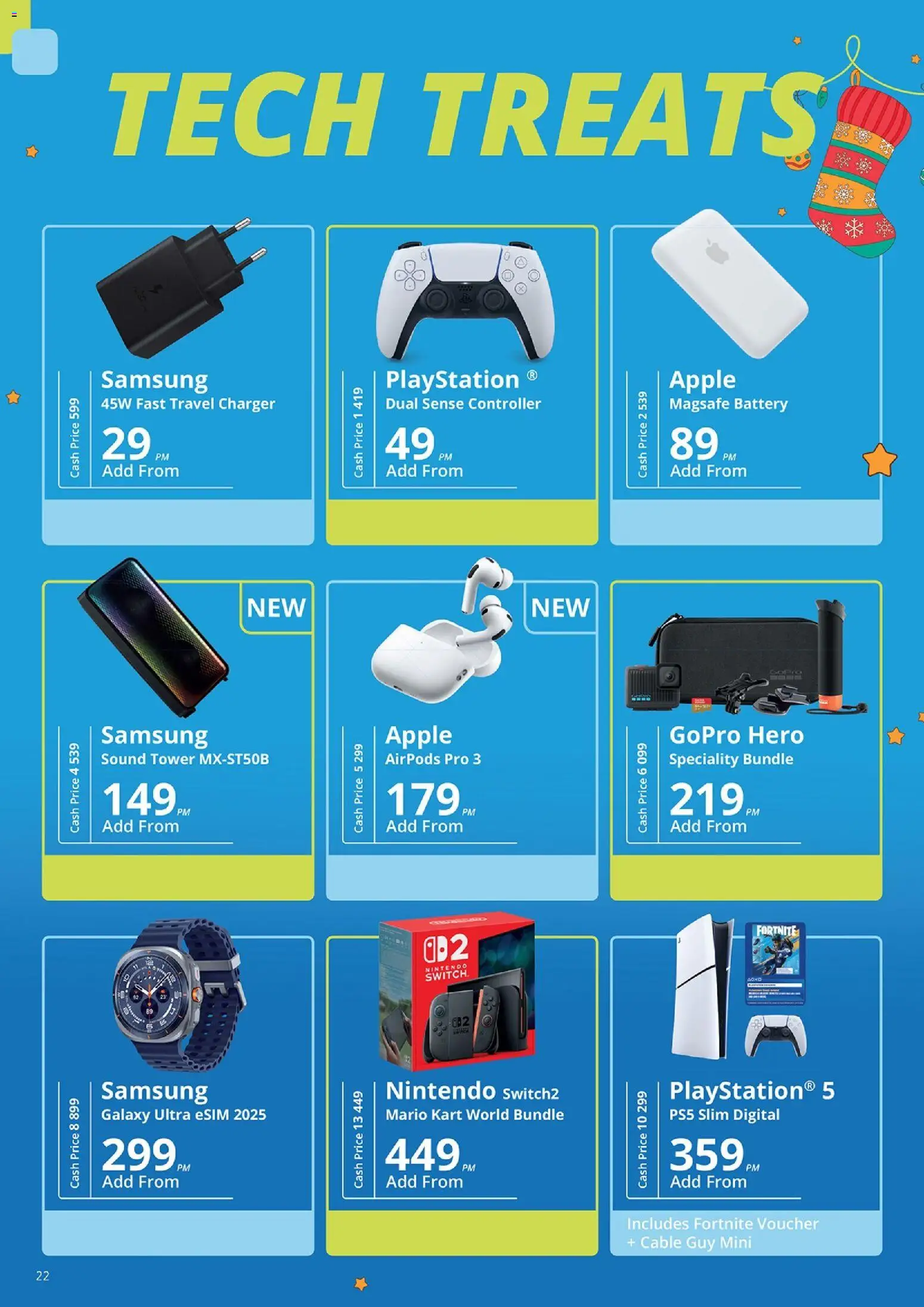 New Cellucity catalogue – valid from 09.12.2025 | Page: 22 | Products: Playstation, Battery, Charger, Switch New Cellucity catalogue – valid from 09.12.2025 | Page: 22 | Products: Playstation, Battery, Charger, Switch