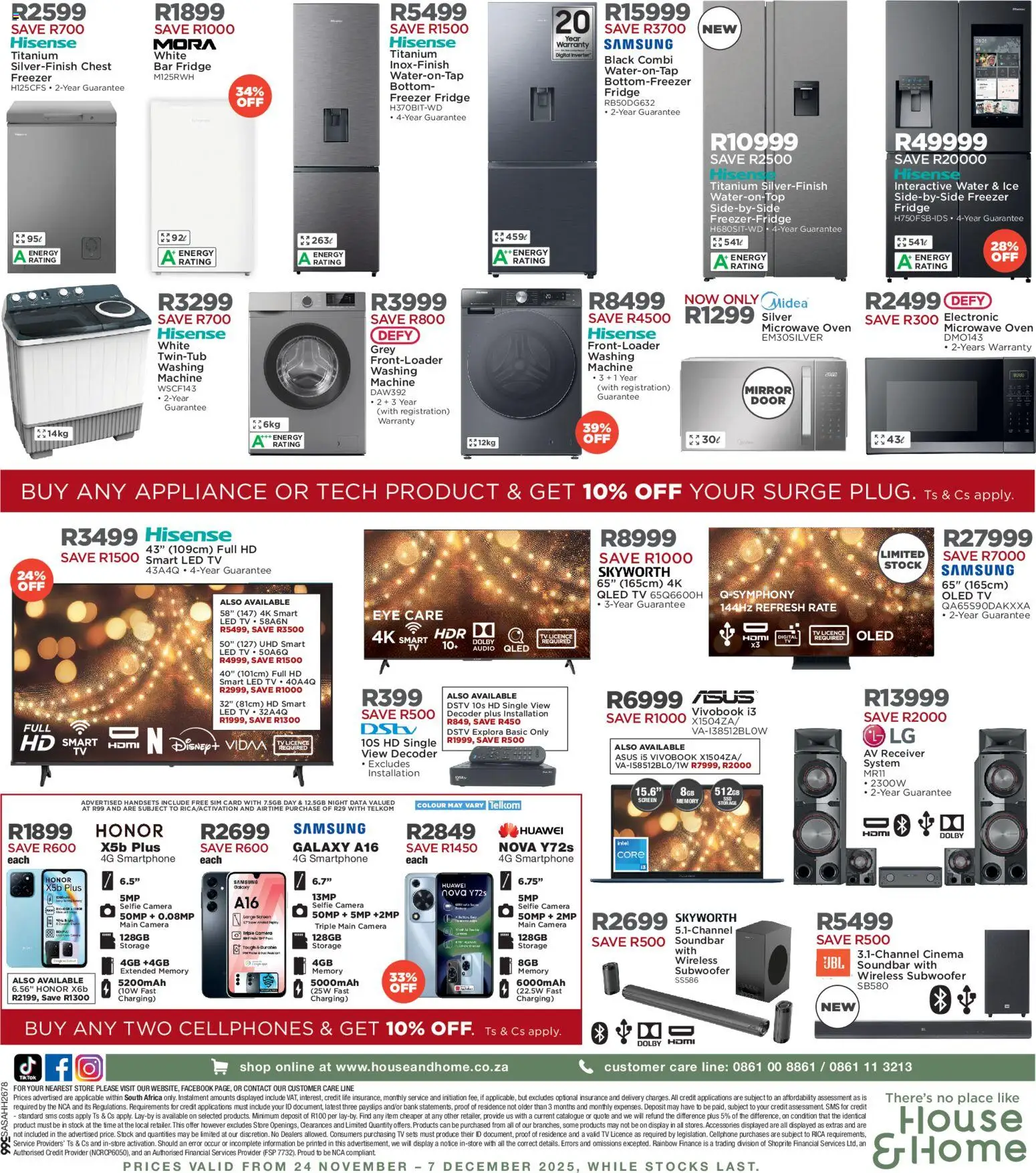 New House and Home catalogue – valid from 24.11.2025 | Page: 4 | Products: Sim, Freezer, Microwave oven, Stock
