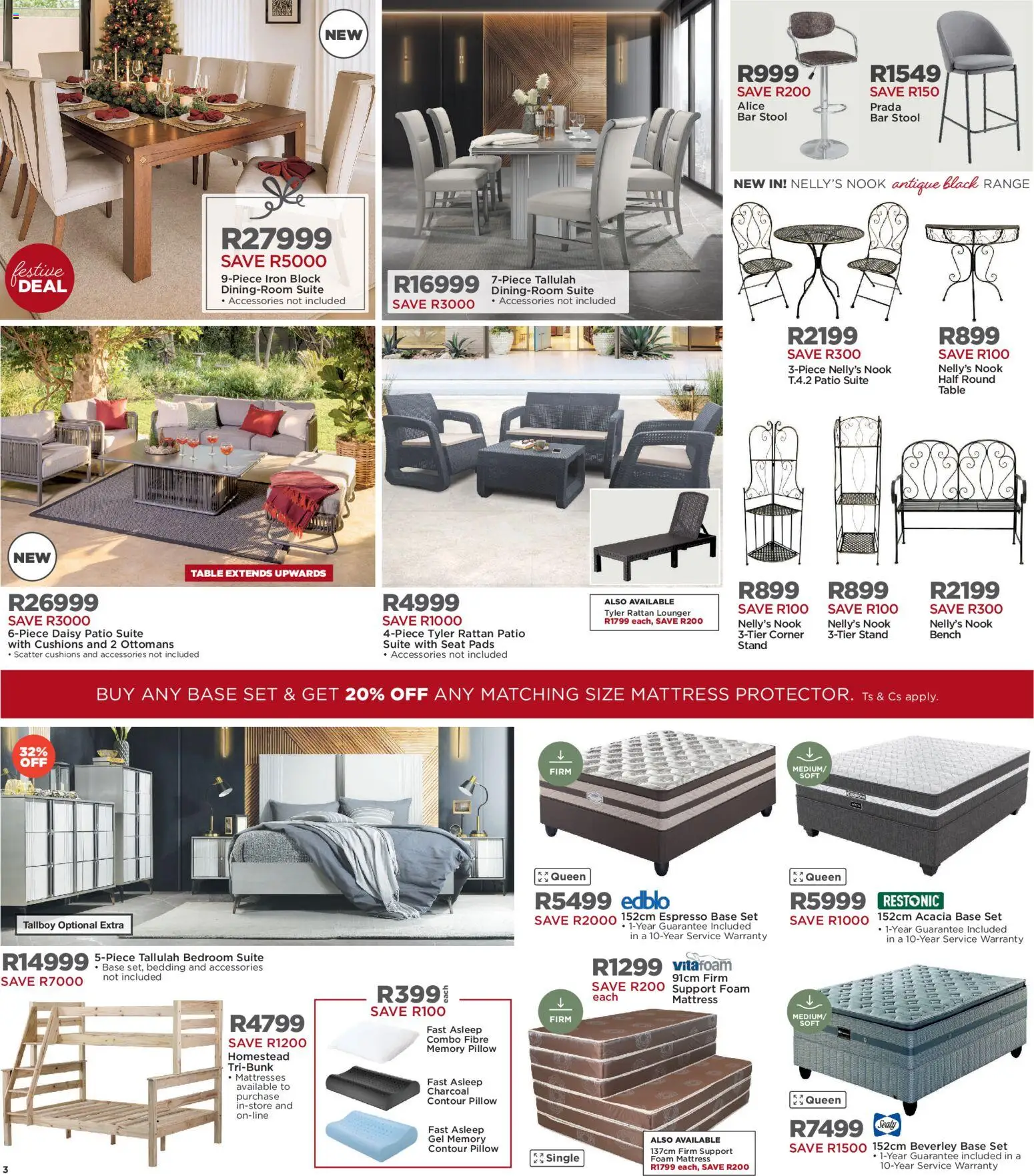 New House and Home catalogue – valid from 24.11.2025 | Page: 3 | Products: Iron, Table, Bar stool, Foam