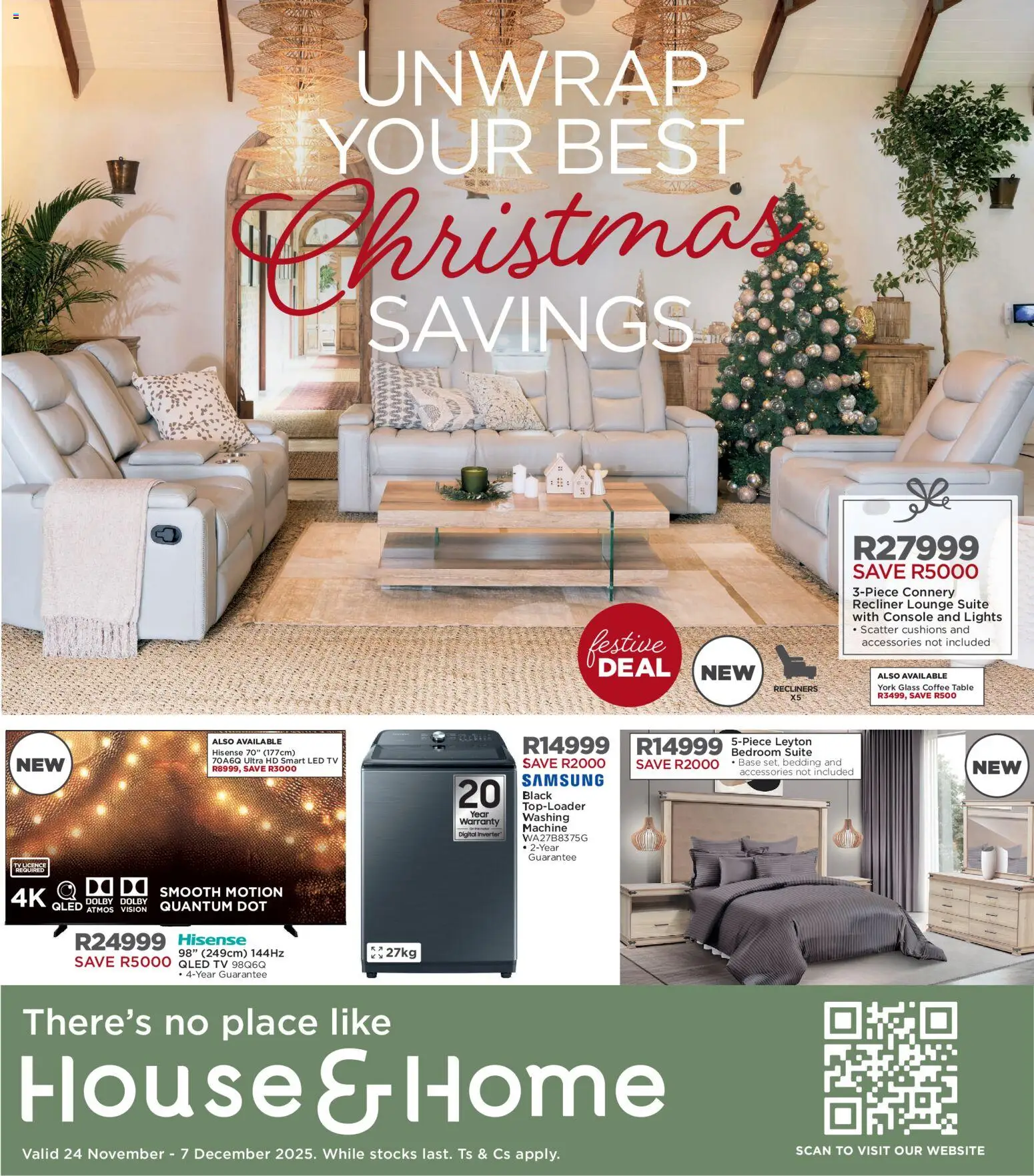 New House and Home catalogue – valid from 24.11.2025 | Page: 1 | Products: Washing machine, Coffee table, Table, Coffee