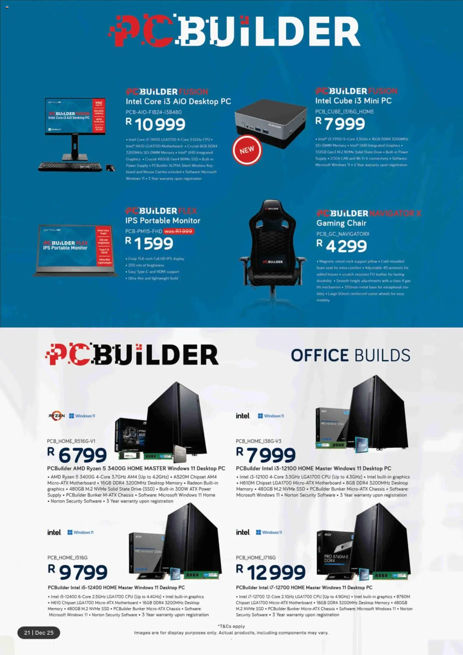 New Computer Mania catalogue – valid from 01.12.2025 | Page: 22 | Products: Monitor, PC, Chair, Foam New Computer Mania catalogue – valid from 01.12.2025 | Page: 22 | Products: Monitor, PC, Chair, Foam