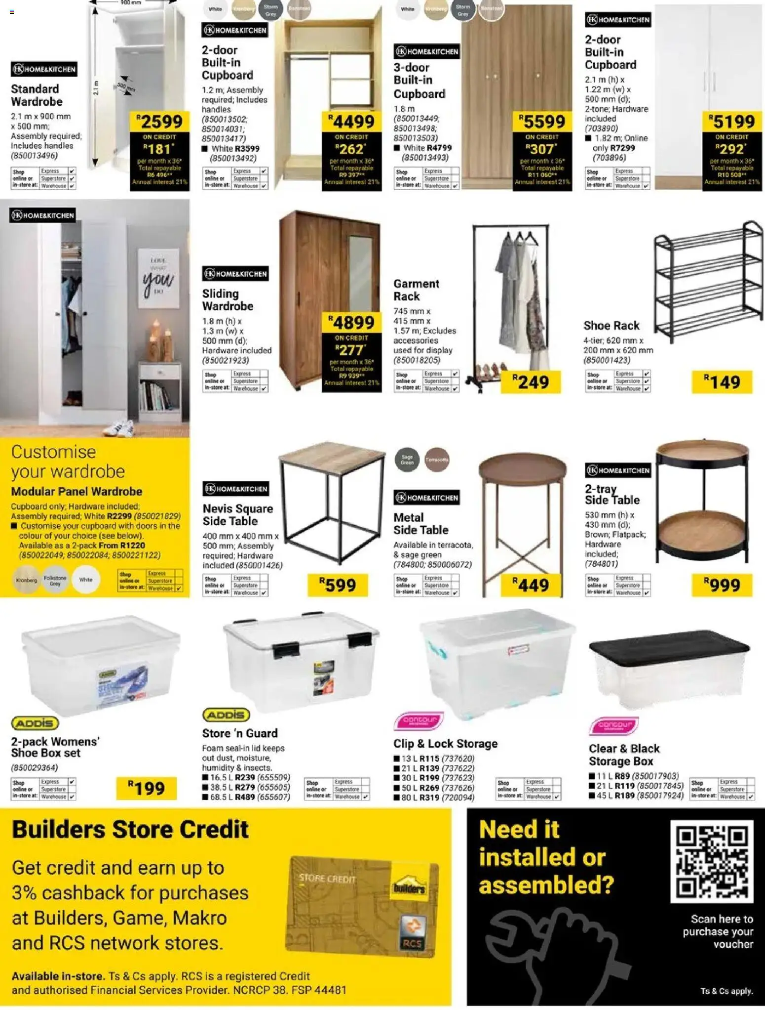 New Builders catalogue – valid from 02.12.2025 | Page: 3 | Products: Lock, Table, Box, Foam