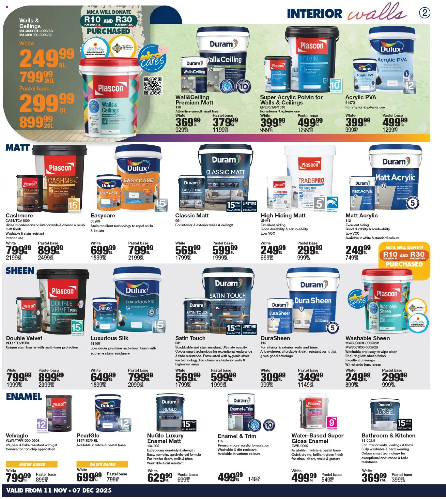 New MICA catalogue – valid from 11.11.2025 | Page: 2 | Products: Gloss, Paint, Pork, Water New MICA catalogue – valid from 11.11.2025 | Page: 2 | Products: Gloss, Paint, Pork, Water