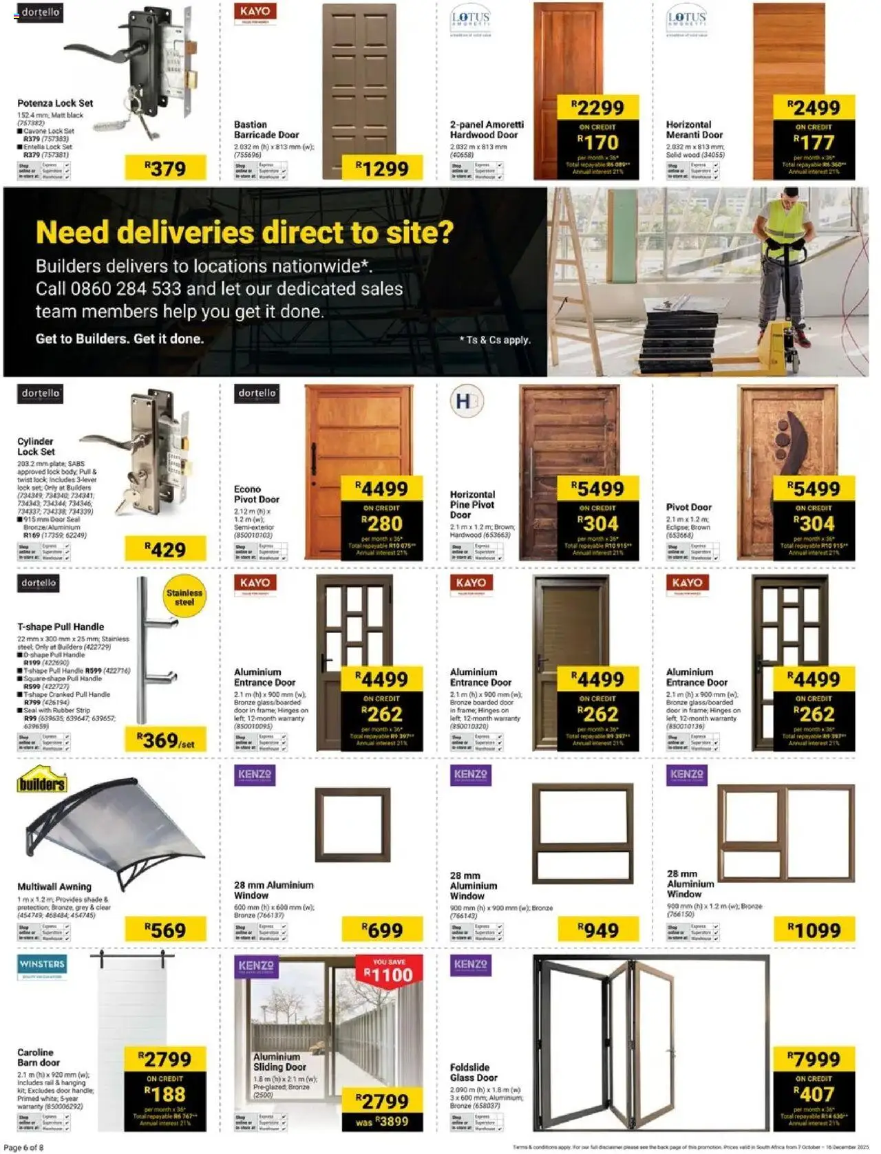 New Builders catalogue – valid from 07.10.2025 | Page: 6 | Products: Hardwood door, Lock