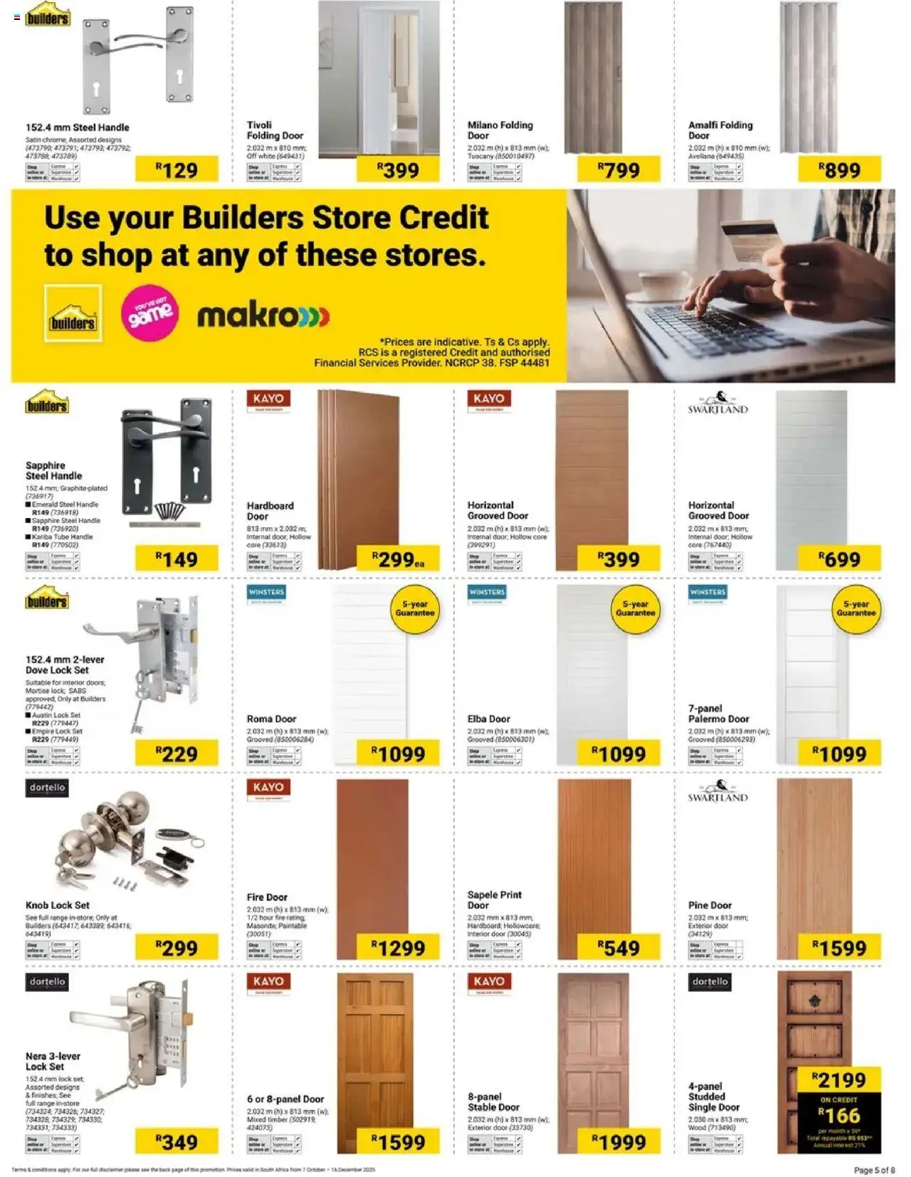 New Builders catalogue – valid from 07.10.2025 | Page: 5 | Products: Stable door, Lock