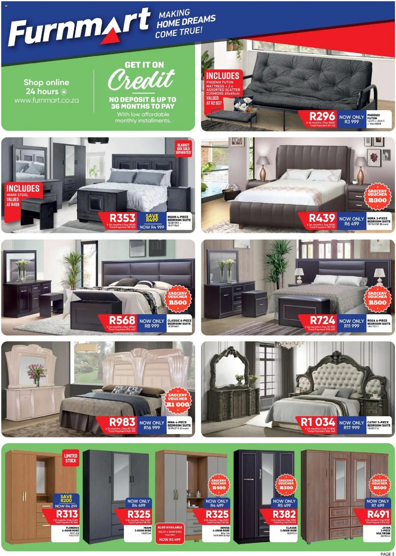 New Furnmart catalogue – valid from 04.12.2025 | Page: 3 | Products: Stool, Mattress, Blanket, Cream