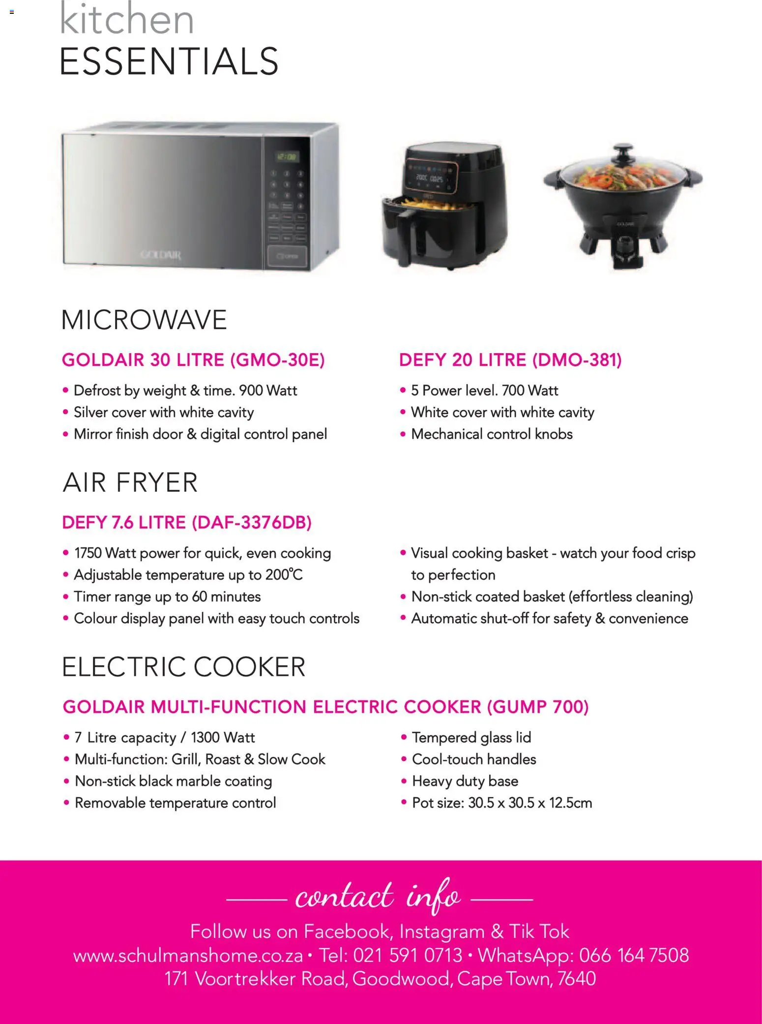 New Schulman's Home catalogue – valid from 17.11.2025 | Page: 24 | Products: Watch, Fryer, Basket, Microwave New Schulman's Home catalogue – valid from 17.11.2025 | Page: 24 | Products: Watch, Fryer, Basket, Microwave