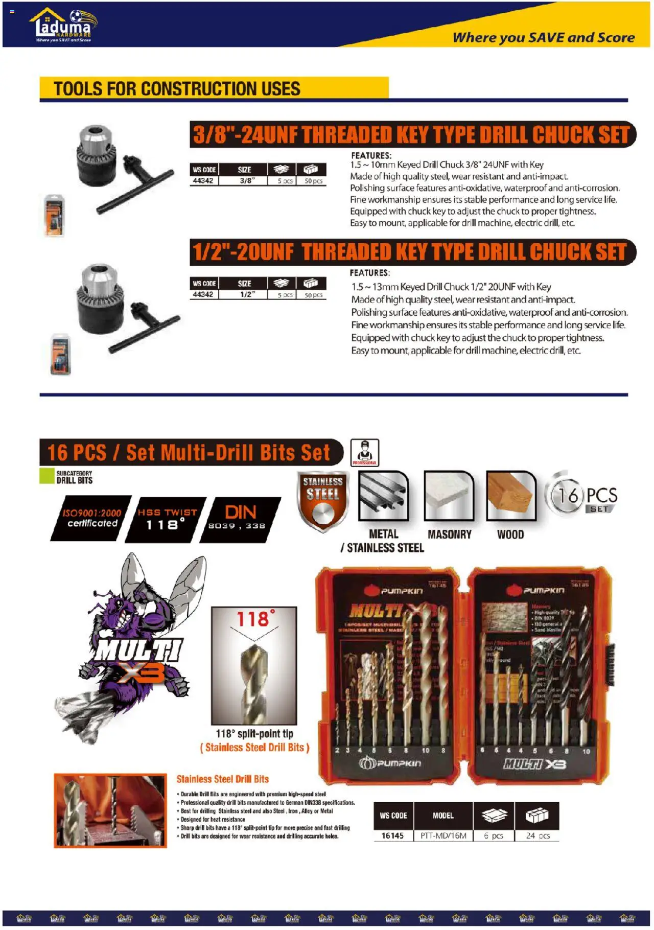 New Laduma Hardware catalogue – valid from 01.06.2024 | Page: 3 | Products: Drill New Laduma Hardware catalogue – valid from 01.06.2024 | Page: 3 | Products: Drill