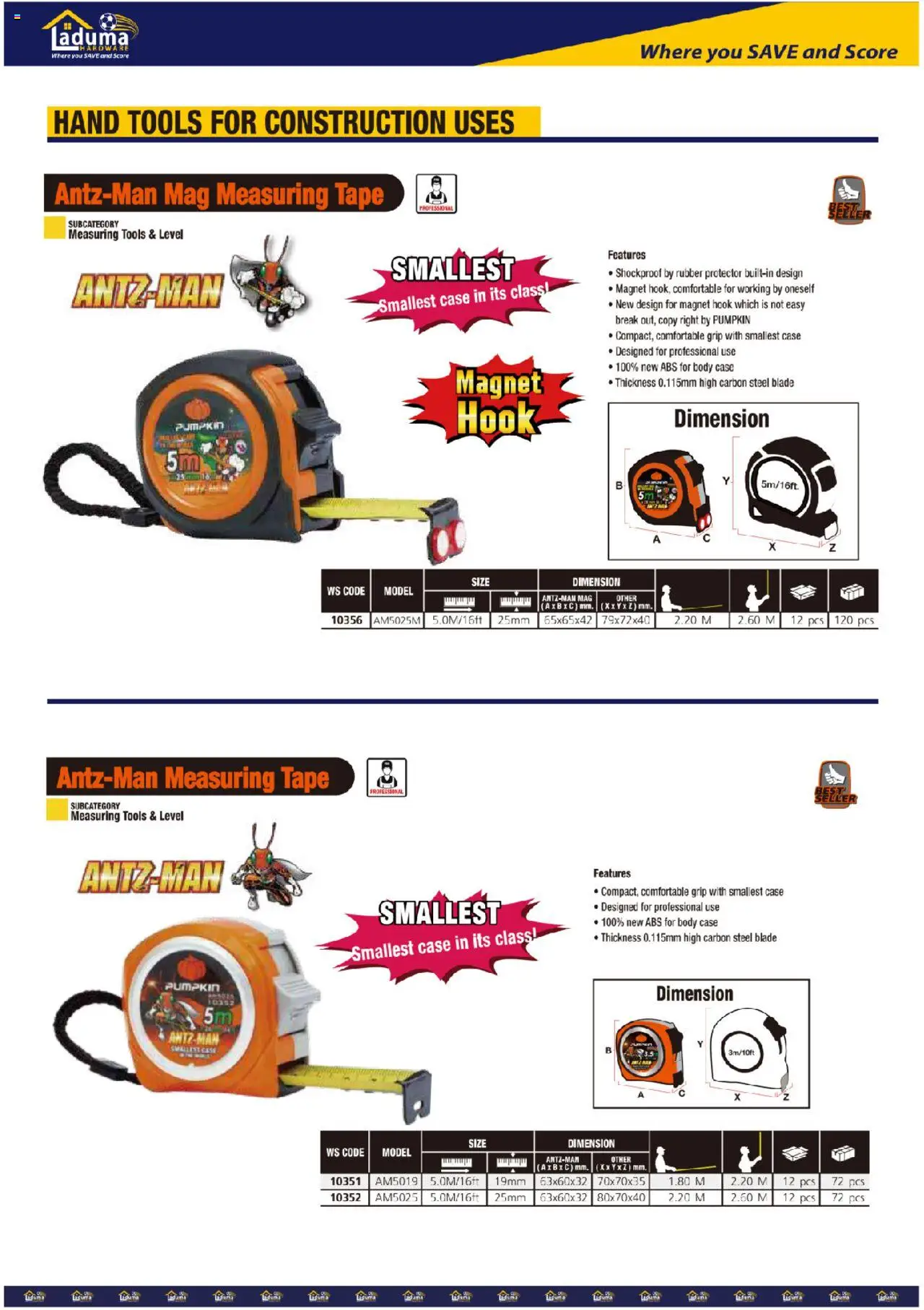New Laduma Hardware catalogue – valid from 01.06.2024 | Page: 6 | Products: Case, Tape New Laduma Hardware catalogue – valid from 01.06.2024 | Page: 6 | Products: Case, Tape