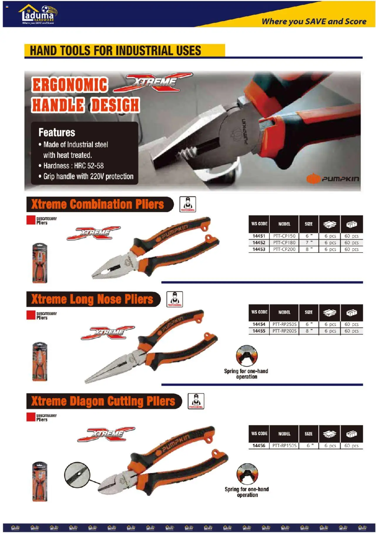 New Laduma Hardware catalogue – valid from 01.06.2024 | Page: 18 | Products: Combination pliers New Laduma Hardware catalogue – valid from 01.06.2024 | Page: 18 | Products: Combination pliers
